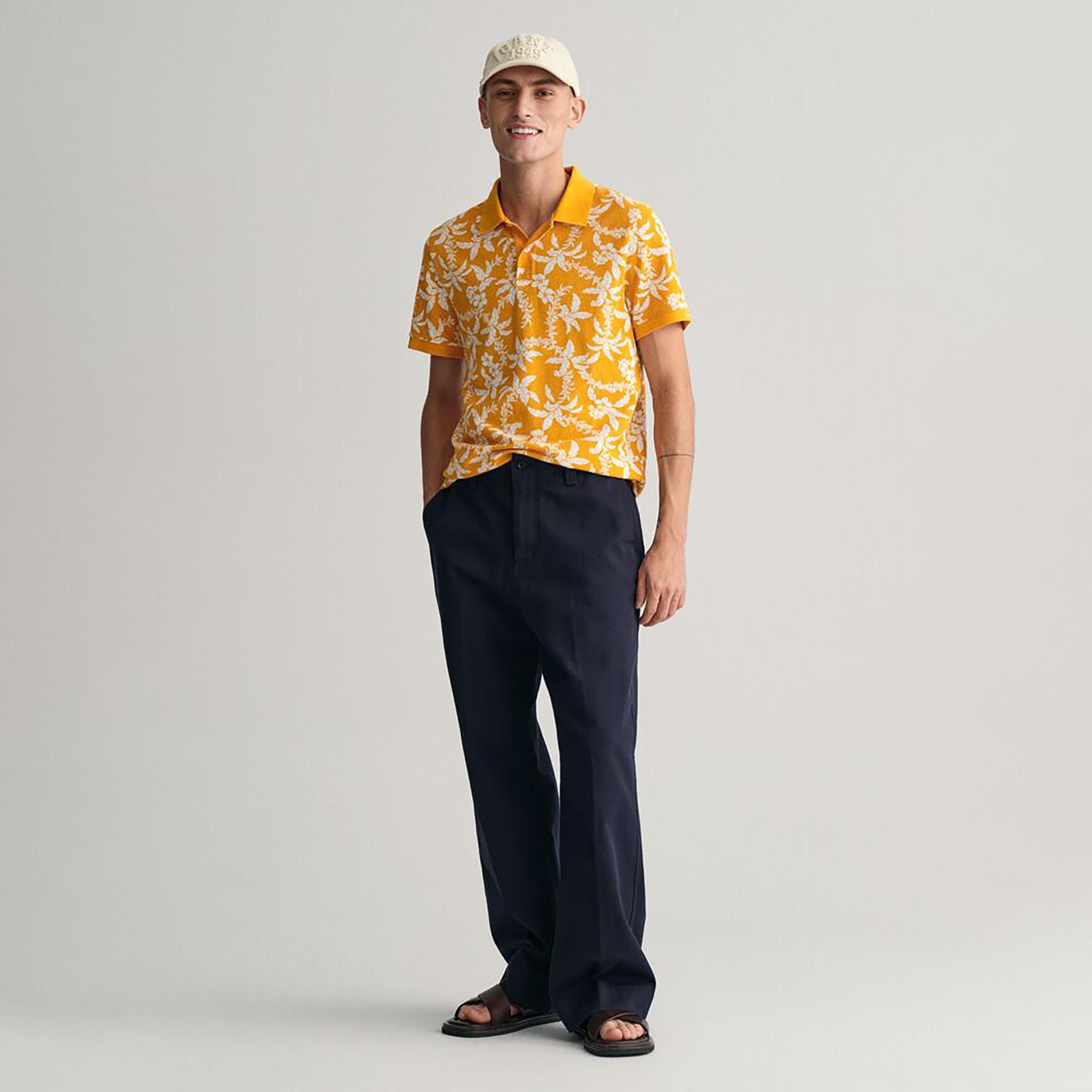 Gant Palm Lei Print Collared Short Sleeves Polo T-Shirt-men-clothing-tshirtsandpolos-polos-image-8