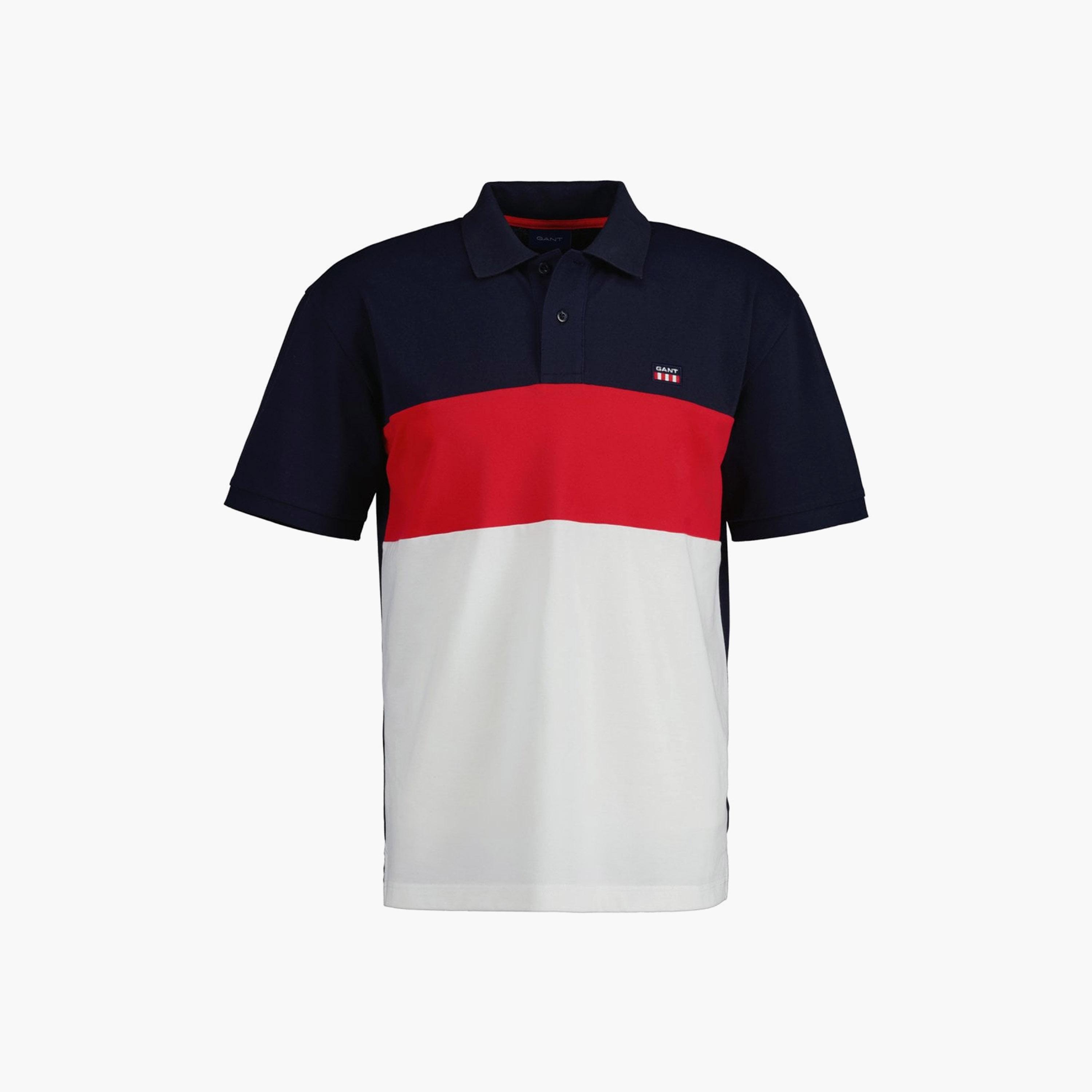 تي-شيرت بولو بأكمام قصيرة وياقة متباينة الألوان من جانت-men-clothing-tshirtsandpolos-polos-image-1