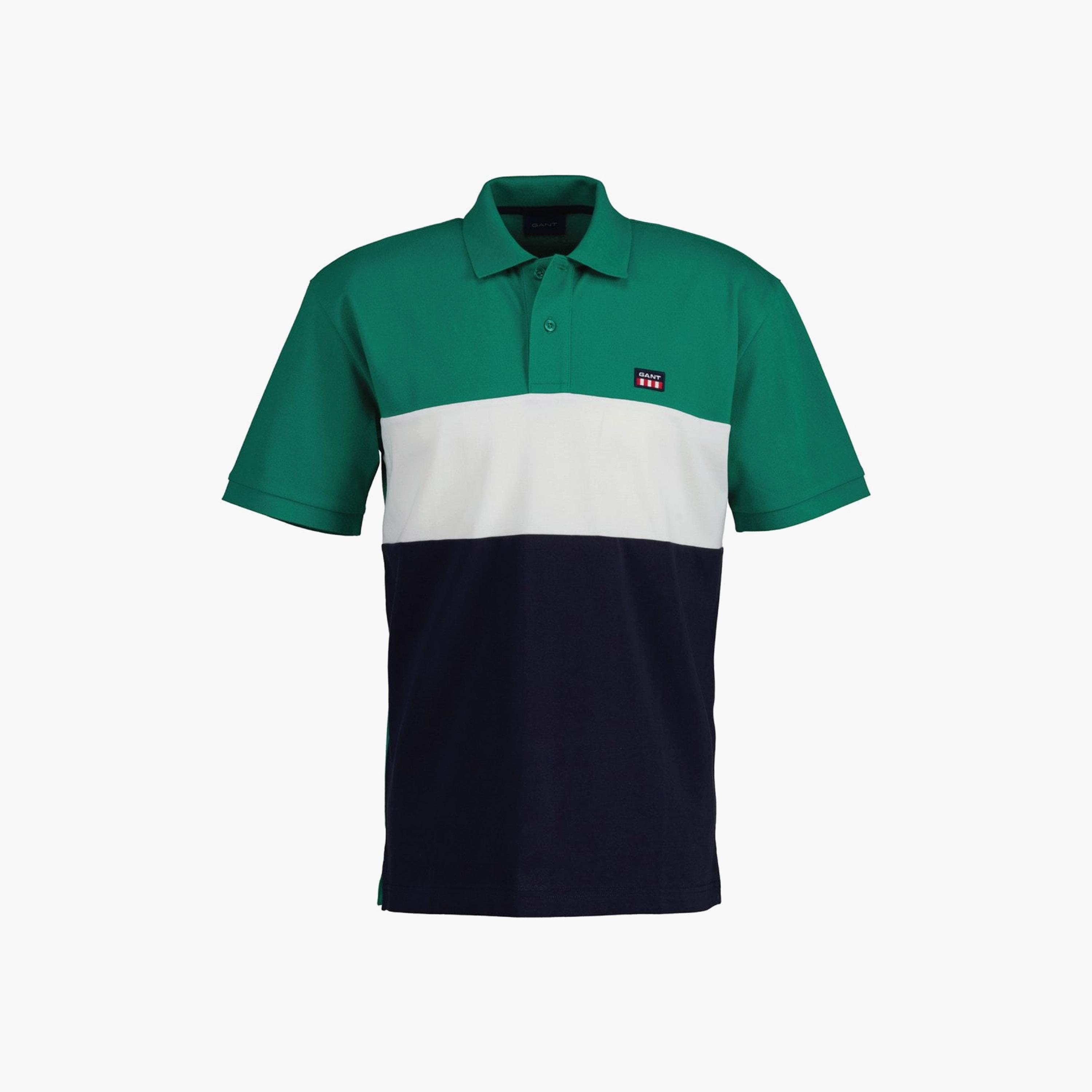 Gant Colour Block Collared Short Sleeves Polo T-Shirt-men-clothing-tshirtsandpolos-polos-image-1