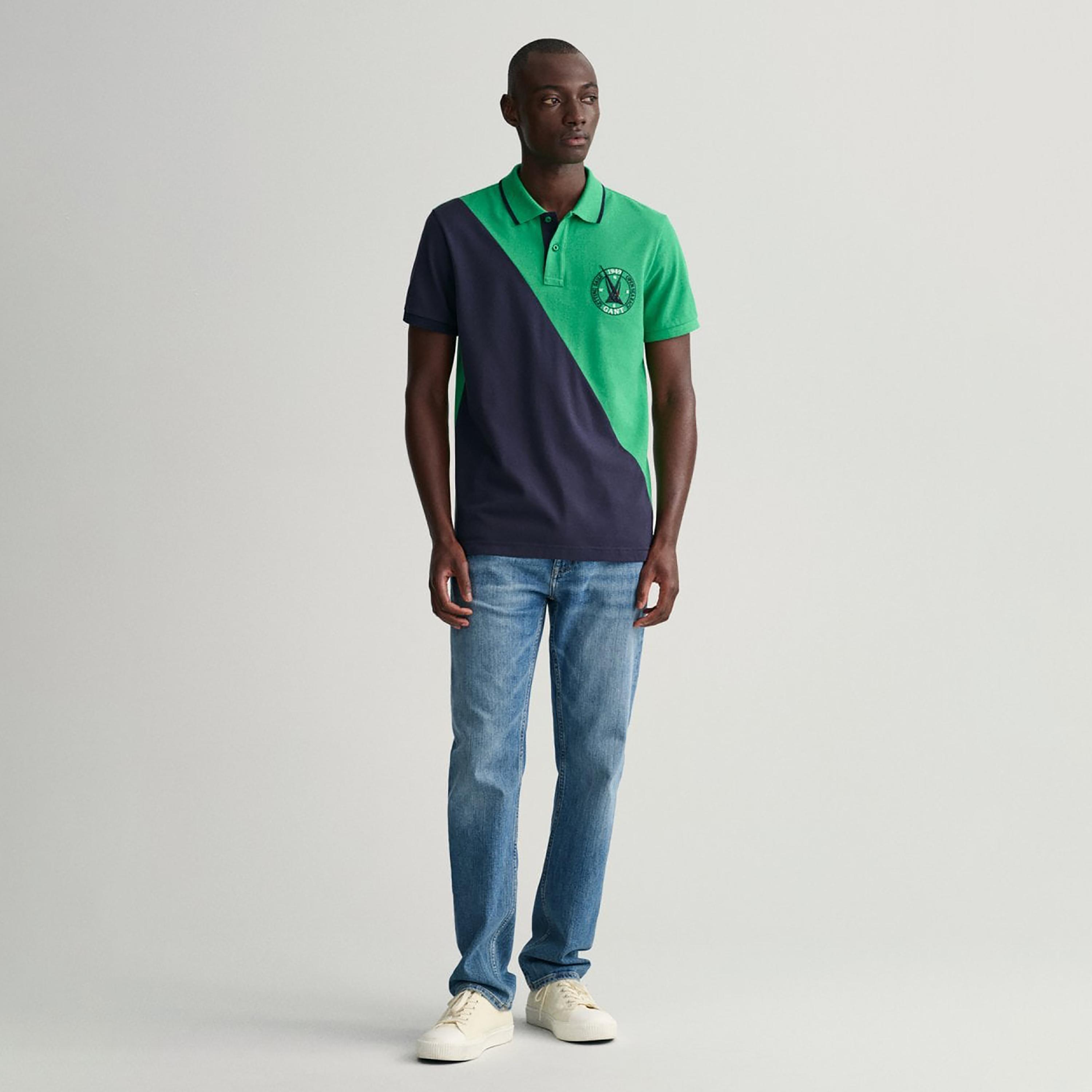 Gant Colour Block Collared Short Sleeves Polo T-Shirt-men-clothing-tshirtsandpolos-polos-image-2