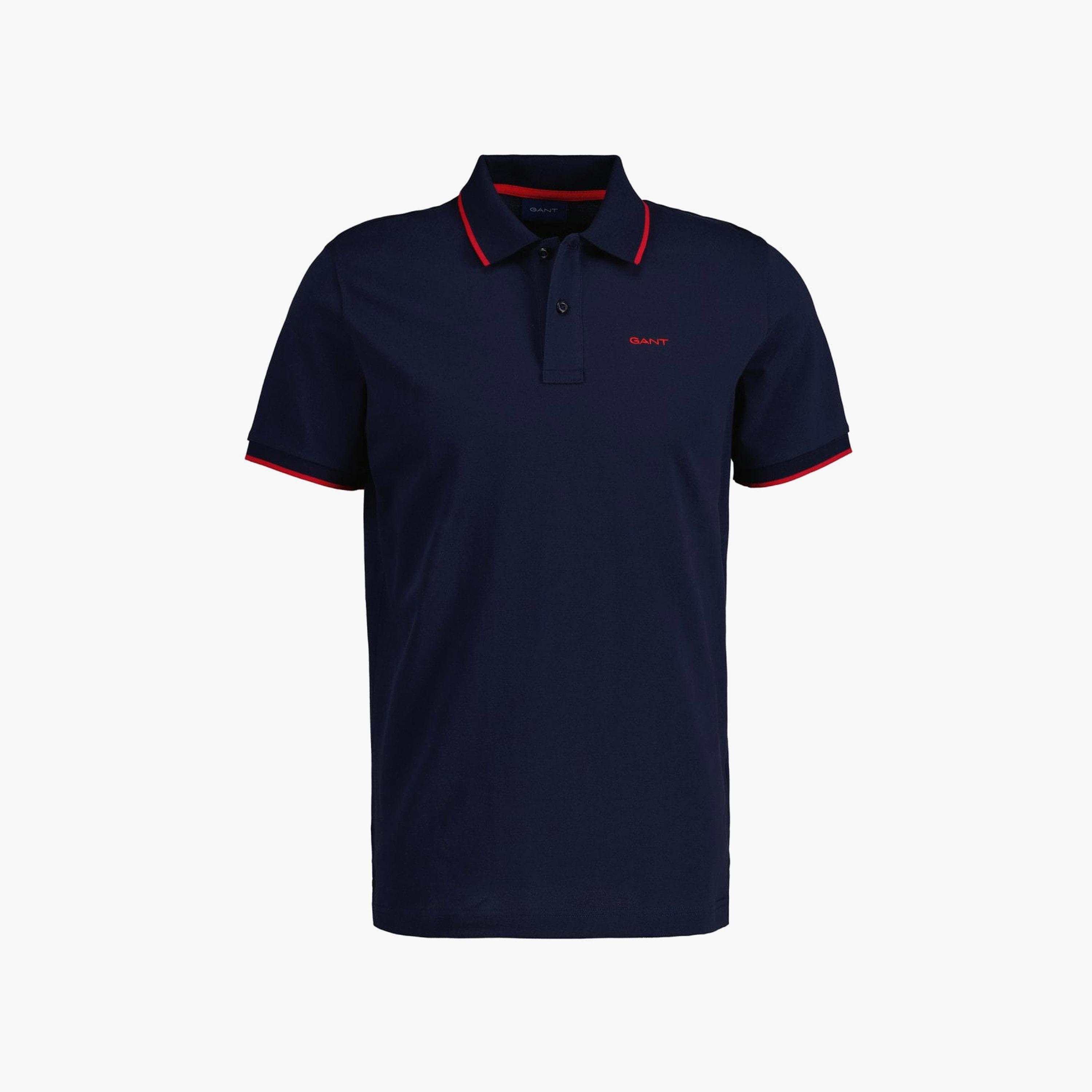 تي-شيرت بولو من جانت لوجو بأكمام قصيرة وياقة-men-clothing-tshirtsandpolos-polos-image-1