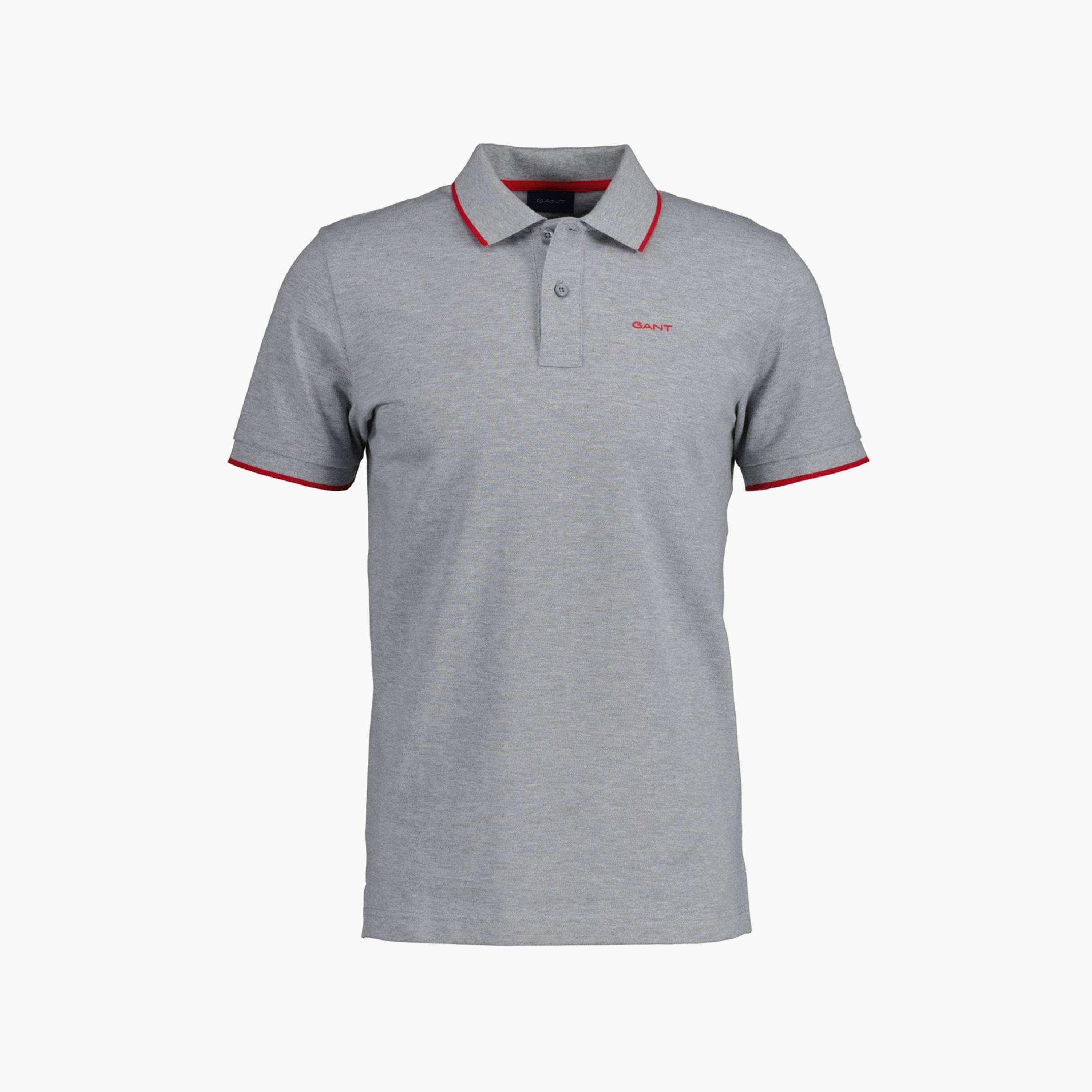 Gant Logo Detail Collared Short Sleeves Polo T-Shirt-men-clothing-tshirtsandpolos-polos-image-1