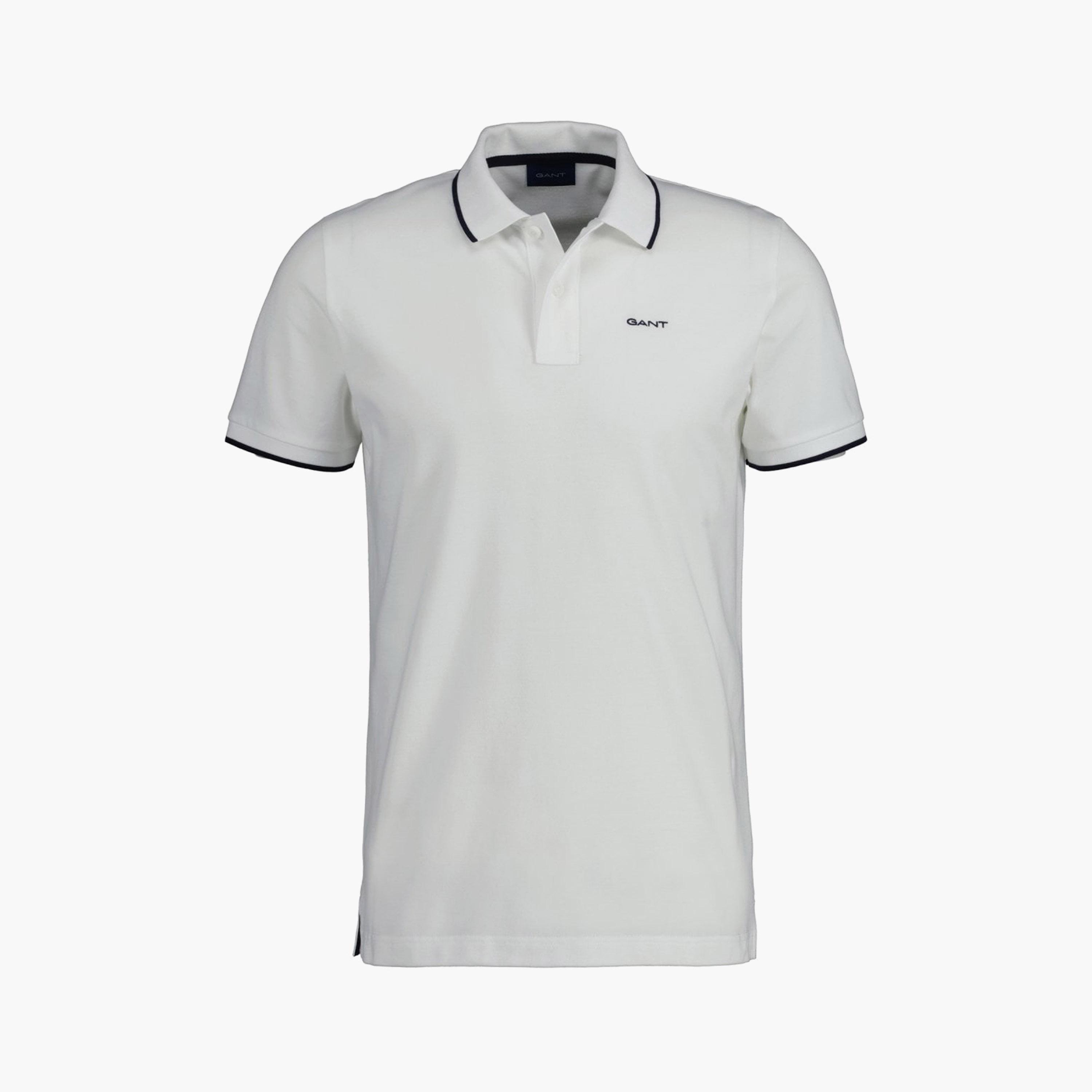 Gant Logo Detail Collared Short Sleeves Polo T-Shirt-men-clothing-tshirtsandpolos-polos-image-1