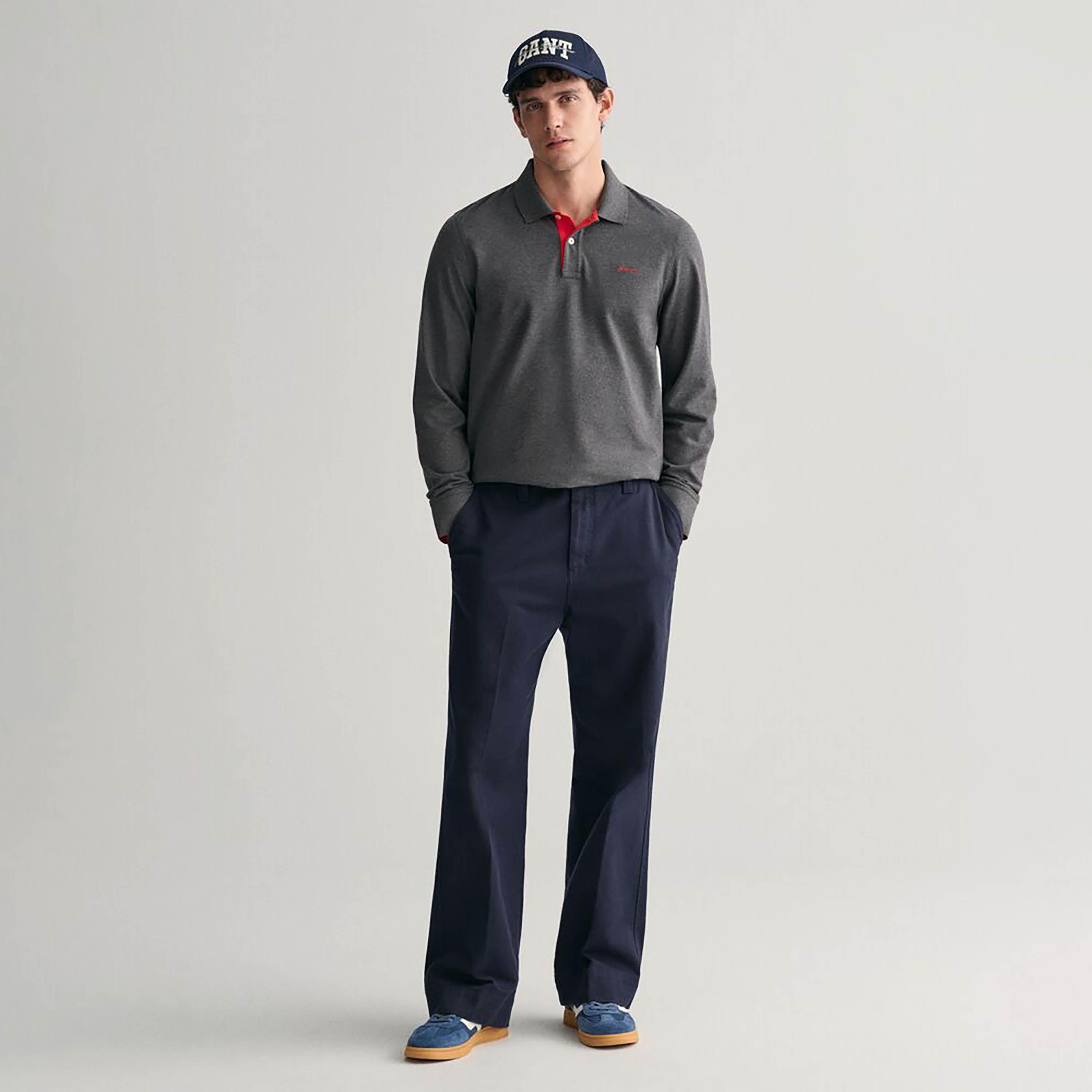 غانت عادي الياقات طويلة الأكمام بساط الرجال-men-clothing-tshirtsandpolos-polos-image-7