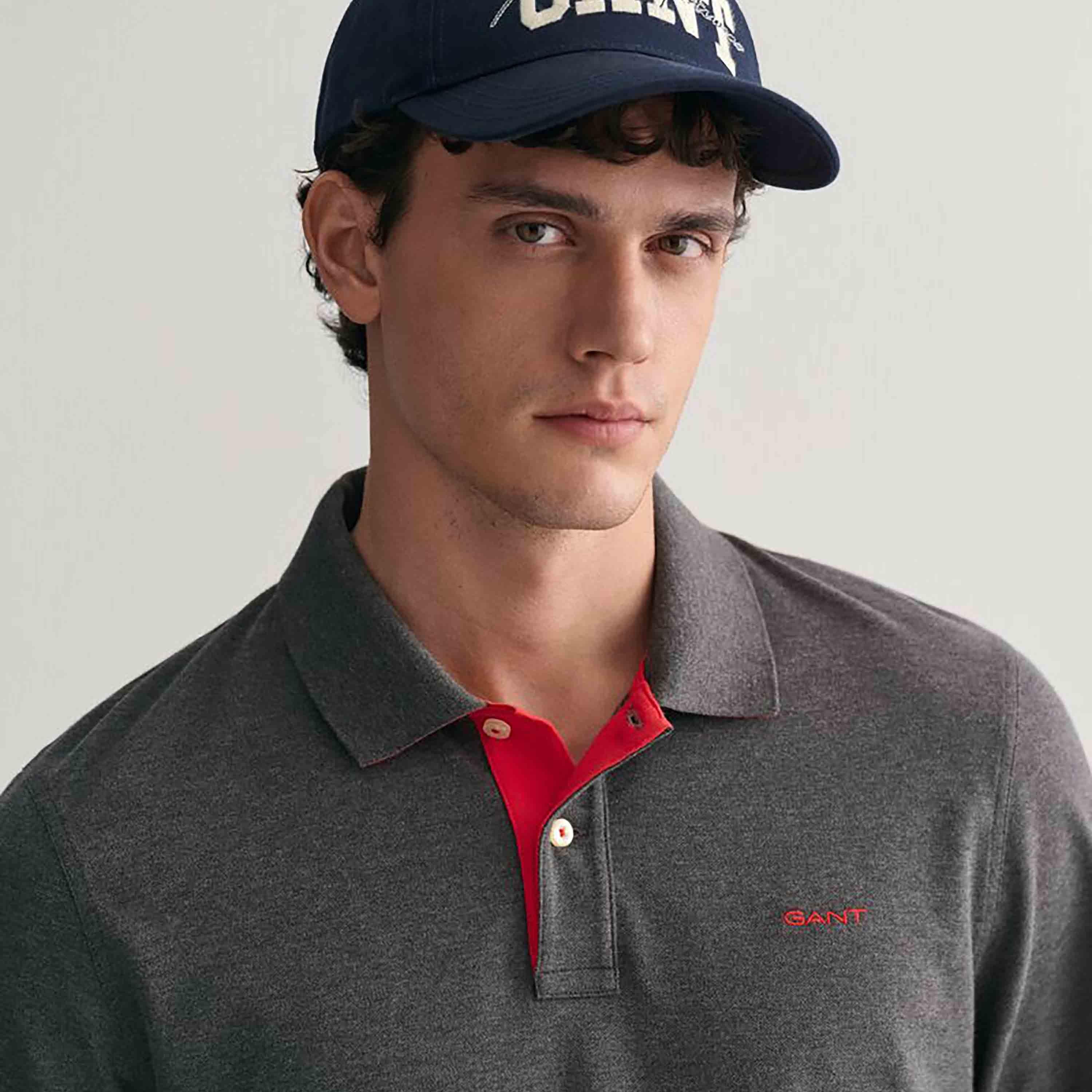 غانت عادي الياقات طويلة الأكمام بساط الرجال-men-clothing-tshirtsandpolos-polos-image-8