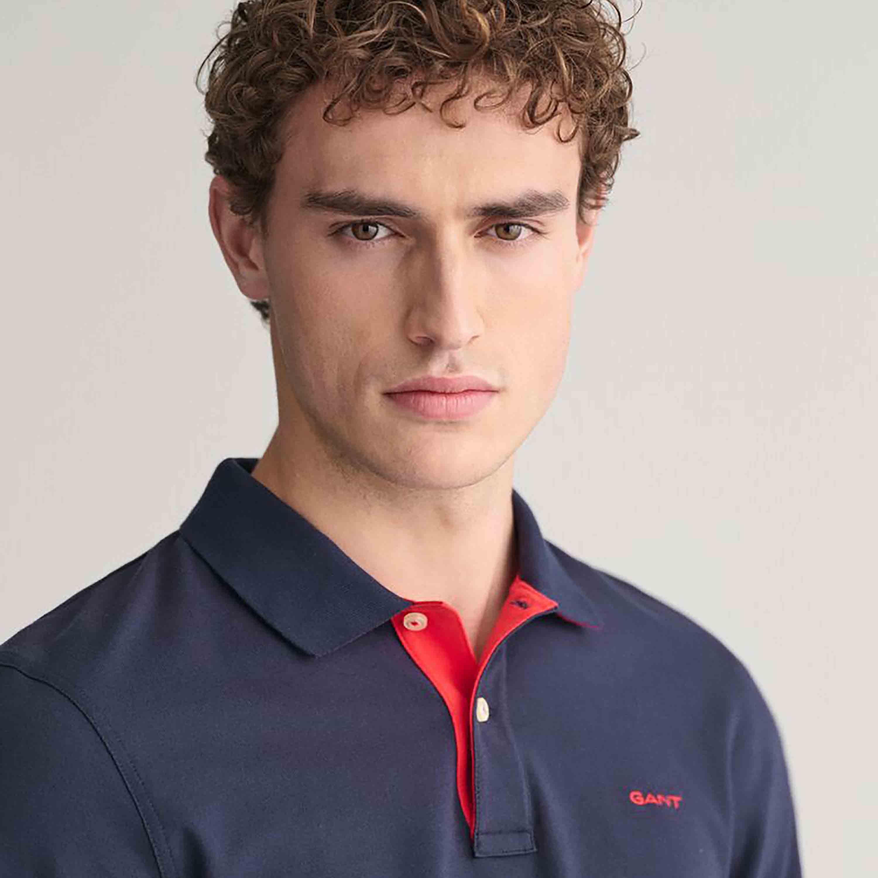 غانت عادي الياقات طويلة الأكمام بساط الرجال-men-clothing-tshirtsandpolos-polos-image-13