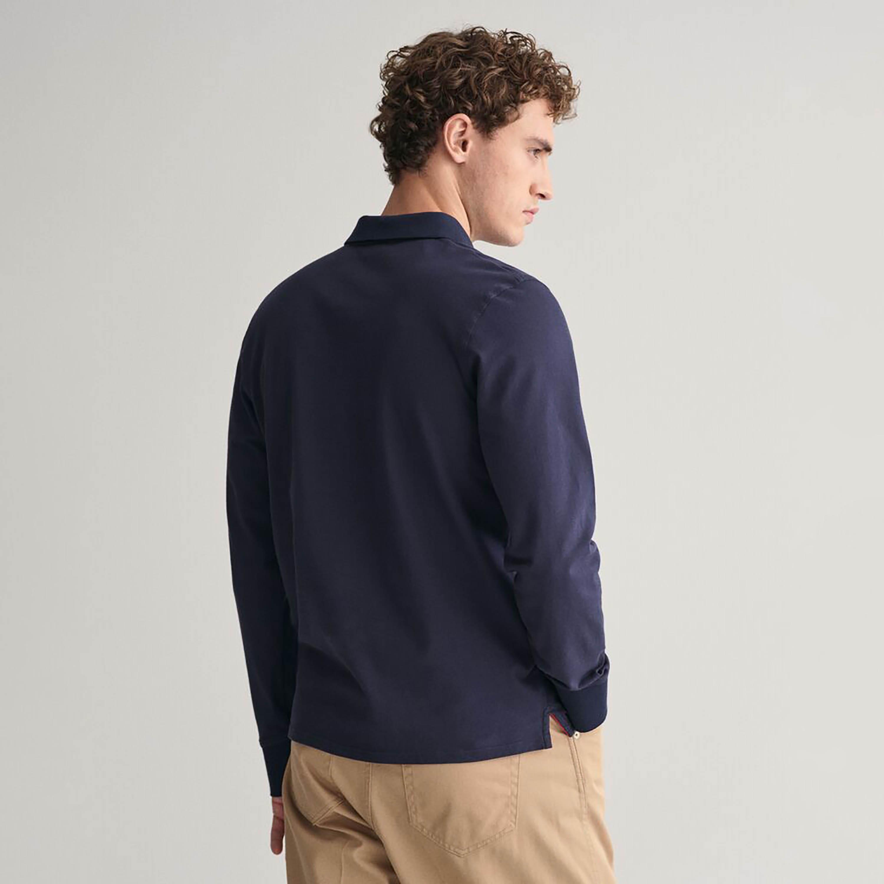 غانت عادي الياقات طويلة الأكمام بساط الرجال-men-clothing-tshirtsandpolos-polos-image-14
