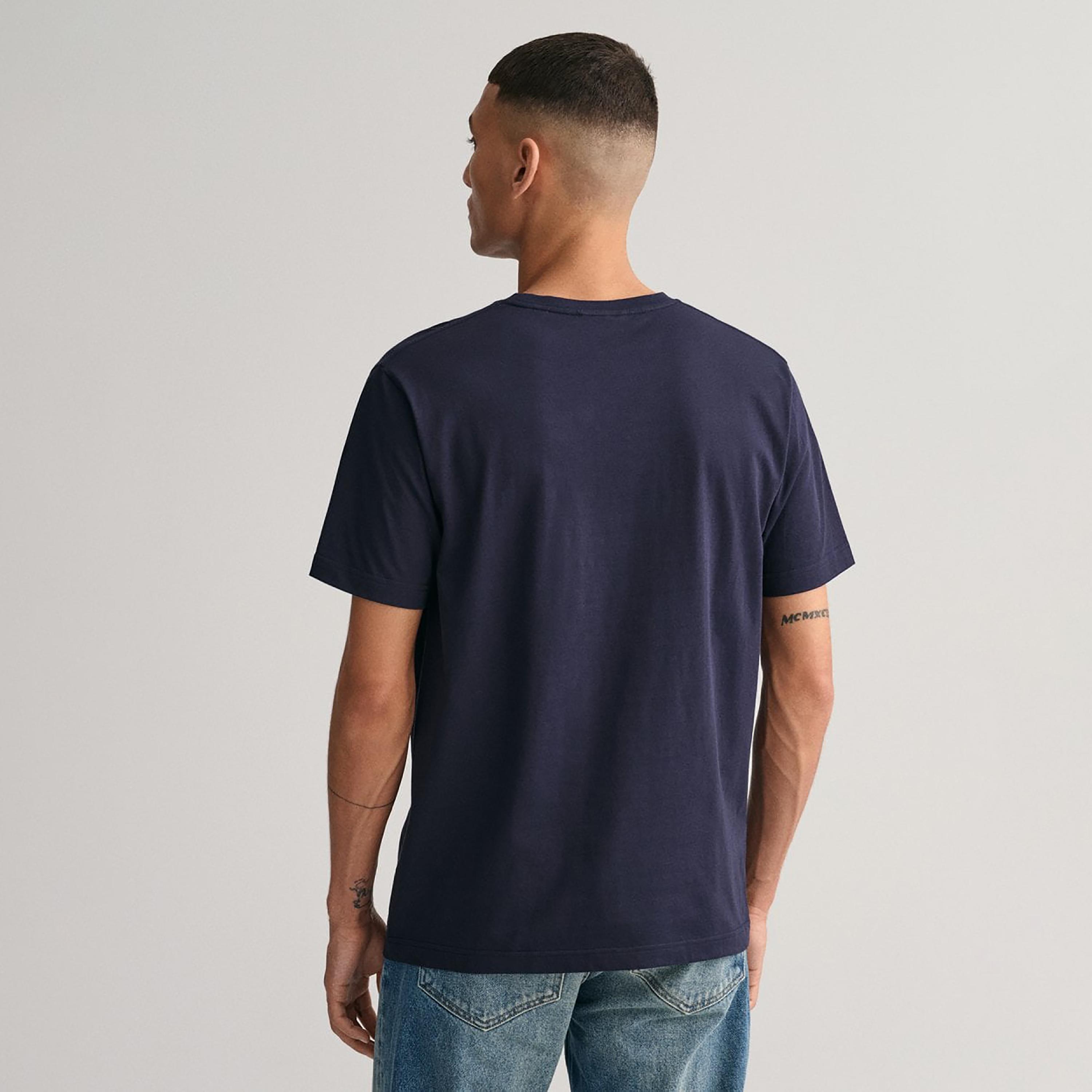 Gant Embroidered Logo Crew Neck Short Sleeves T-Shirt-men-clothing-tshirtsandpolos-tshirts-image-4