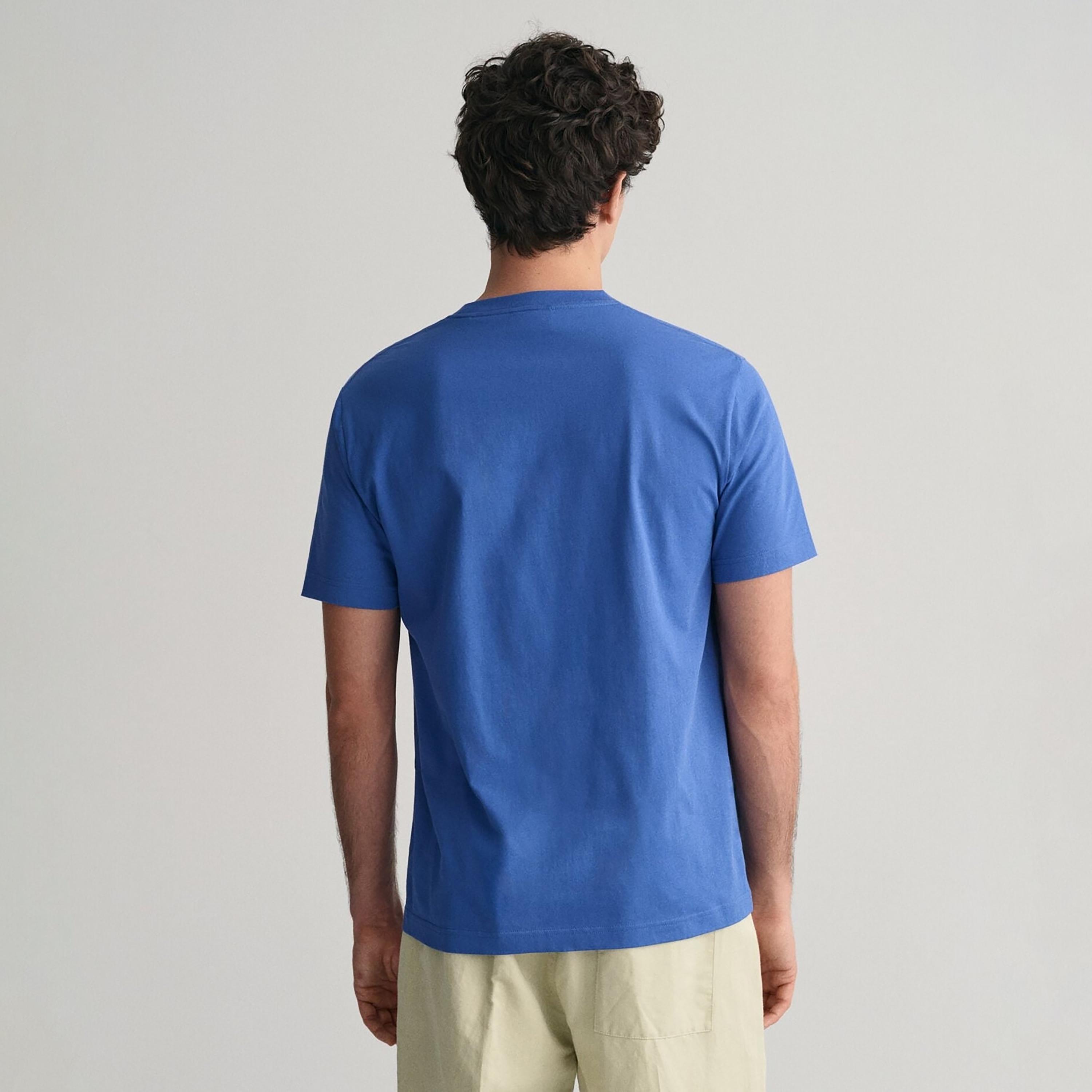 تيشيرت رجالي بياقة دائرية وأكمام قصيرة وسادة من جانت.-men-clothing-tshirtsandpolos-tshirts-image-4