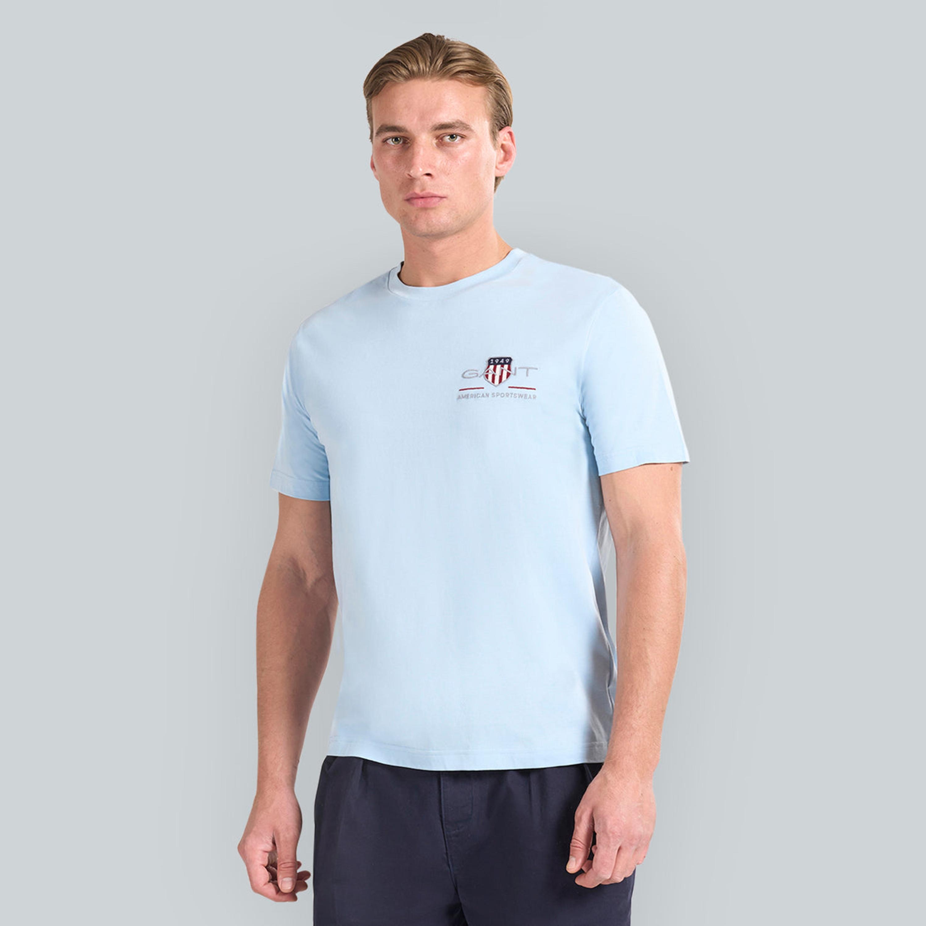 تيشيرت رجالي بياقة دائرية وأكمام قصيرة وسادة من جانت.-men-clothing-tshirtsandpolos-tshirts-image-5