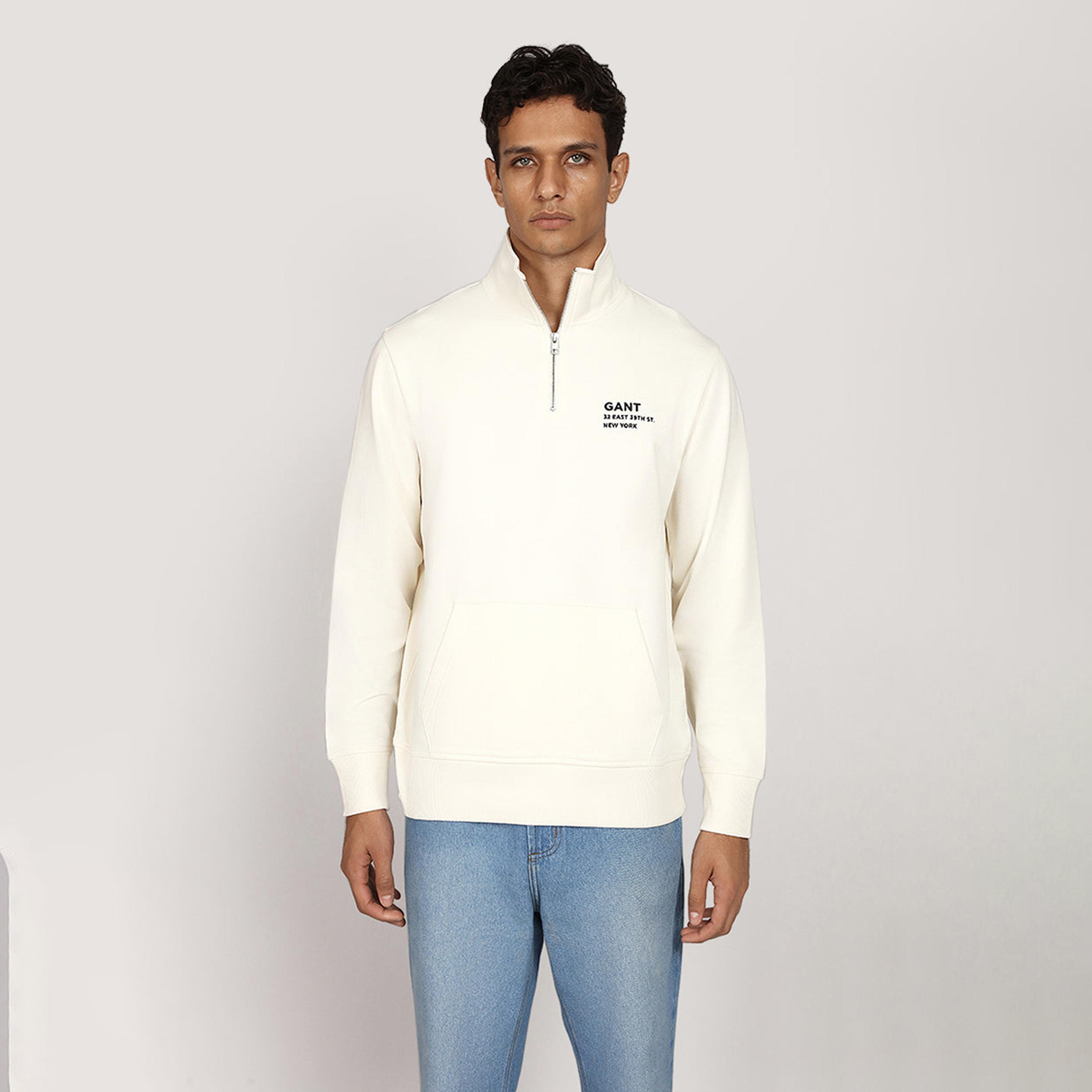 Gant Plain High Neck Long Sleeves Men's Sweatshirt-men-winterwear-hoodiesandsweatshirts-image-1
