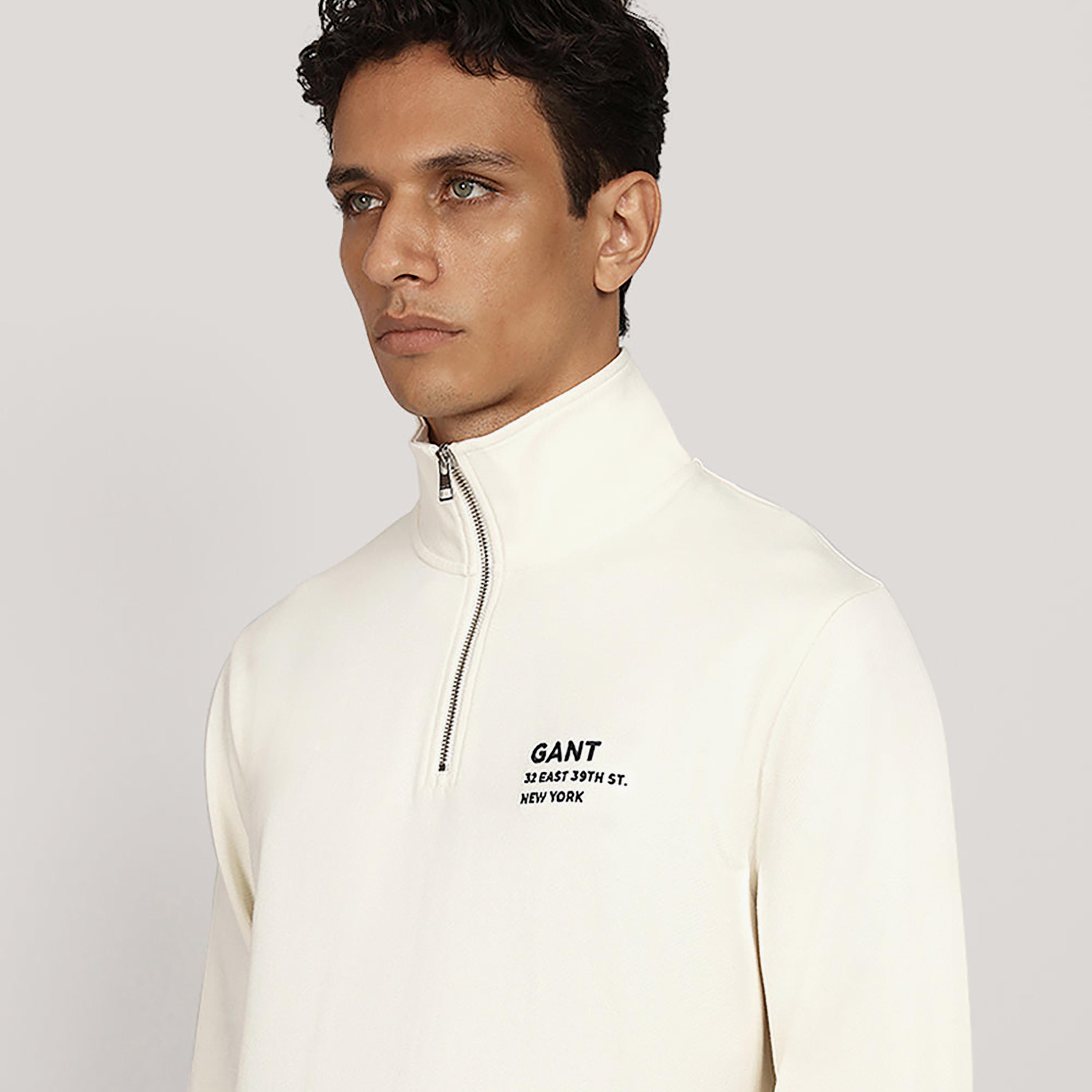 Gant Plain High Neck Long Sleeves Men's Sweatshirt-men-winterwear-hoodiesandsweatshirts-image-3