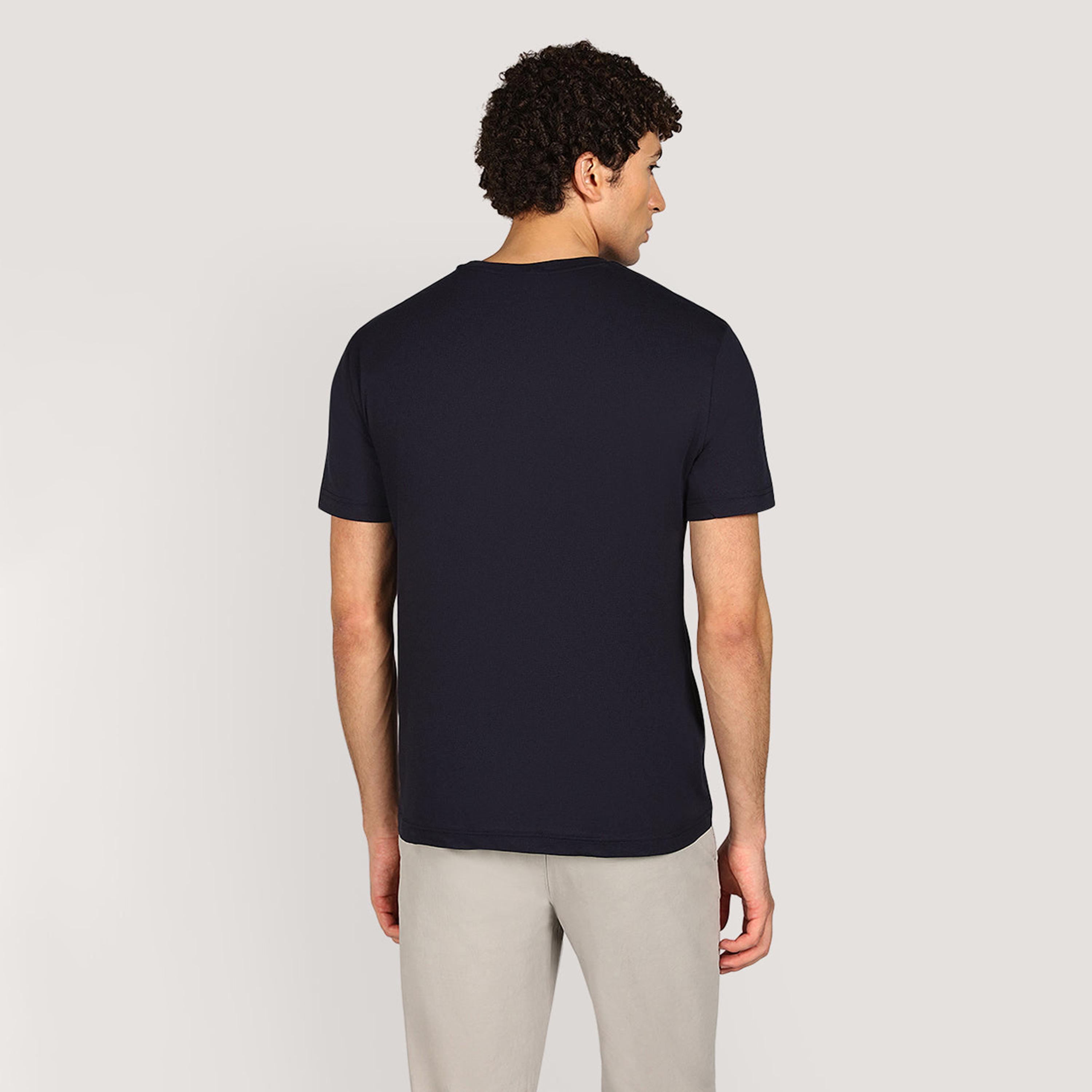 تيشيرت رجالي بياقة دائرية وأكمام قصيرة وطبعة شعار من جانت.-men-clothing-tshirtsandpolos-tshirts-image-8