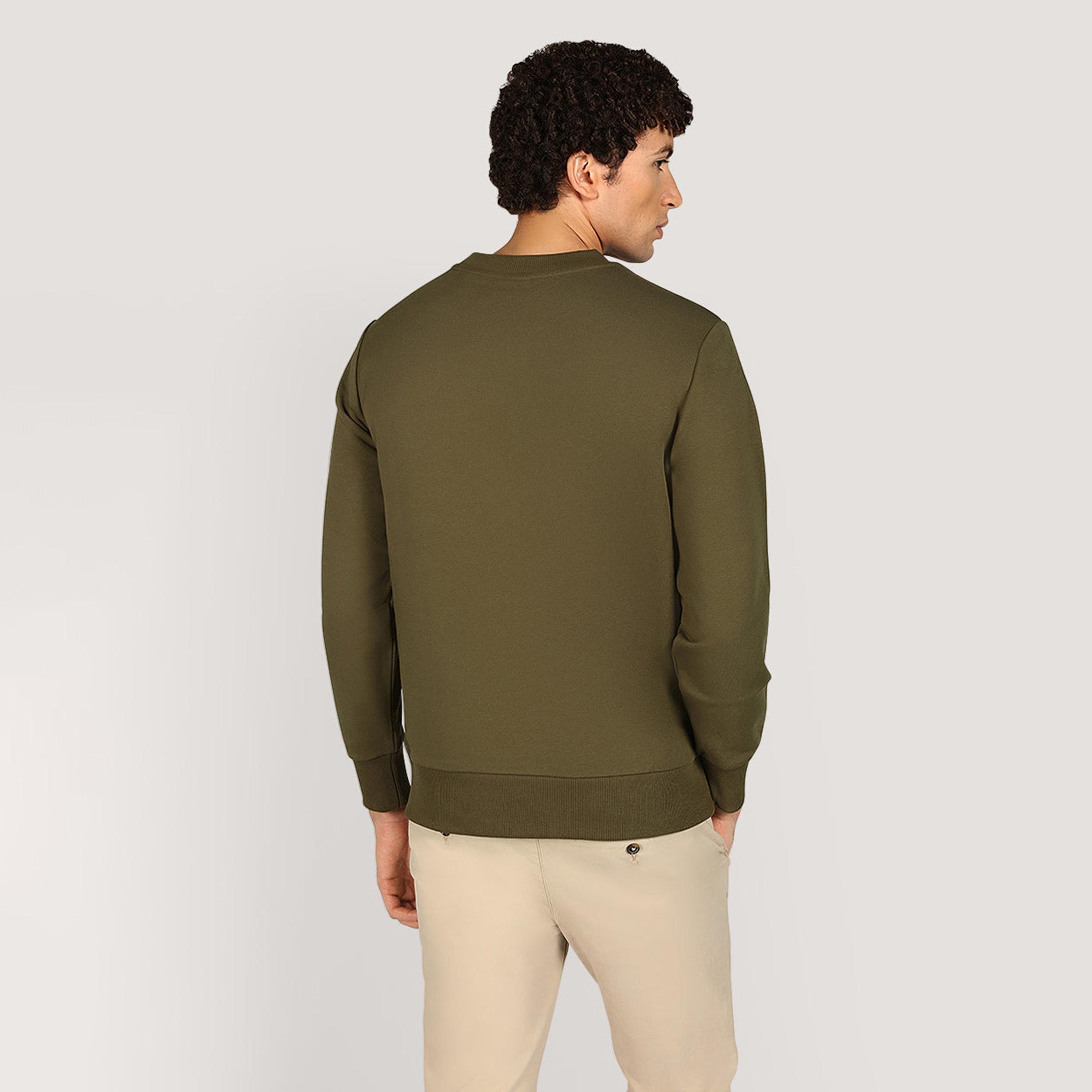 سويت شيرت رجالي بياقة دائرية وأكمام طويلة، سادة من جانت-men-winterwear-hoodiesandsweatshirts-image-8
