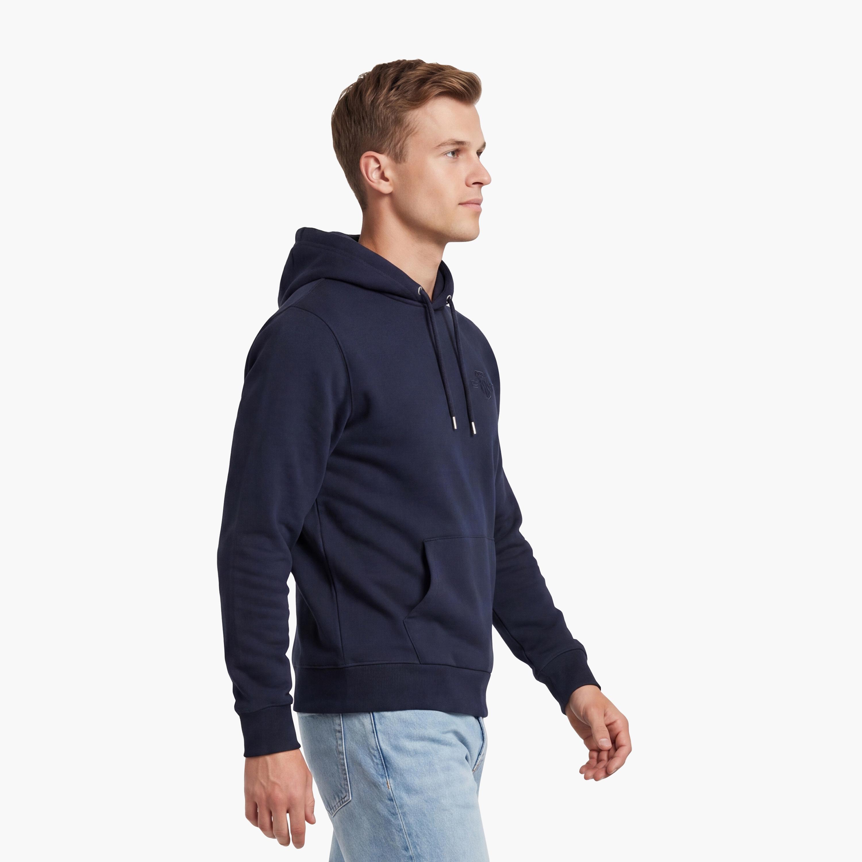 Gant Plain Long Sleeves Men's Hoodie-men-winterwear-hoodiesandsweatshirts-image-4