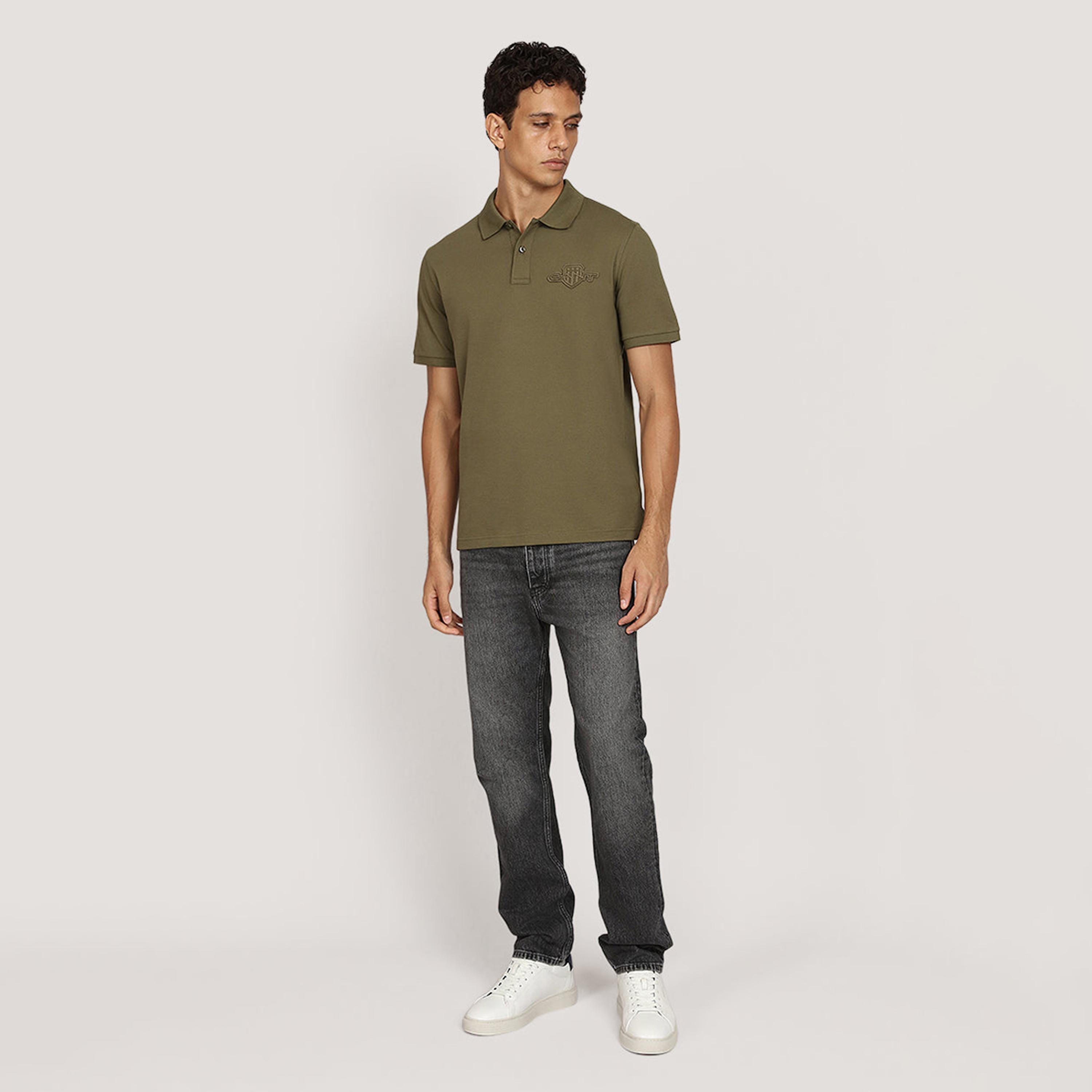 Gant Plain Collared Short Sleeves Men's Polo T-Shirt-men-clothing-tshirtsandpolos-polos-image-2