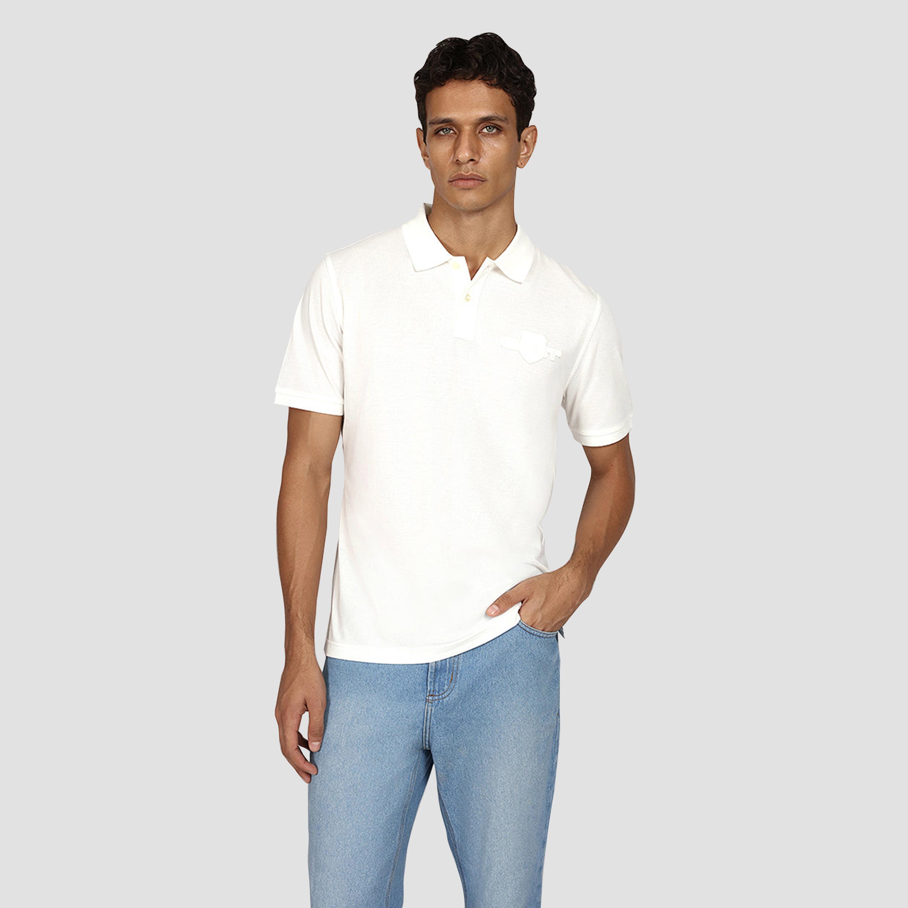 تي شيرت بولو رجالي سادة بأكمام قصيرة وياقة من جانت-men-clothing-tshirtsandpolos-polos-image-5