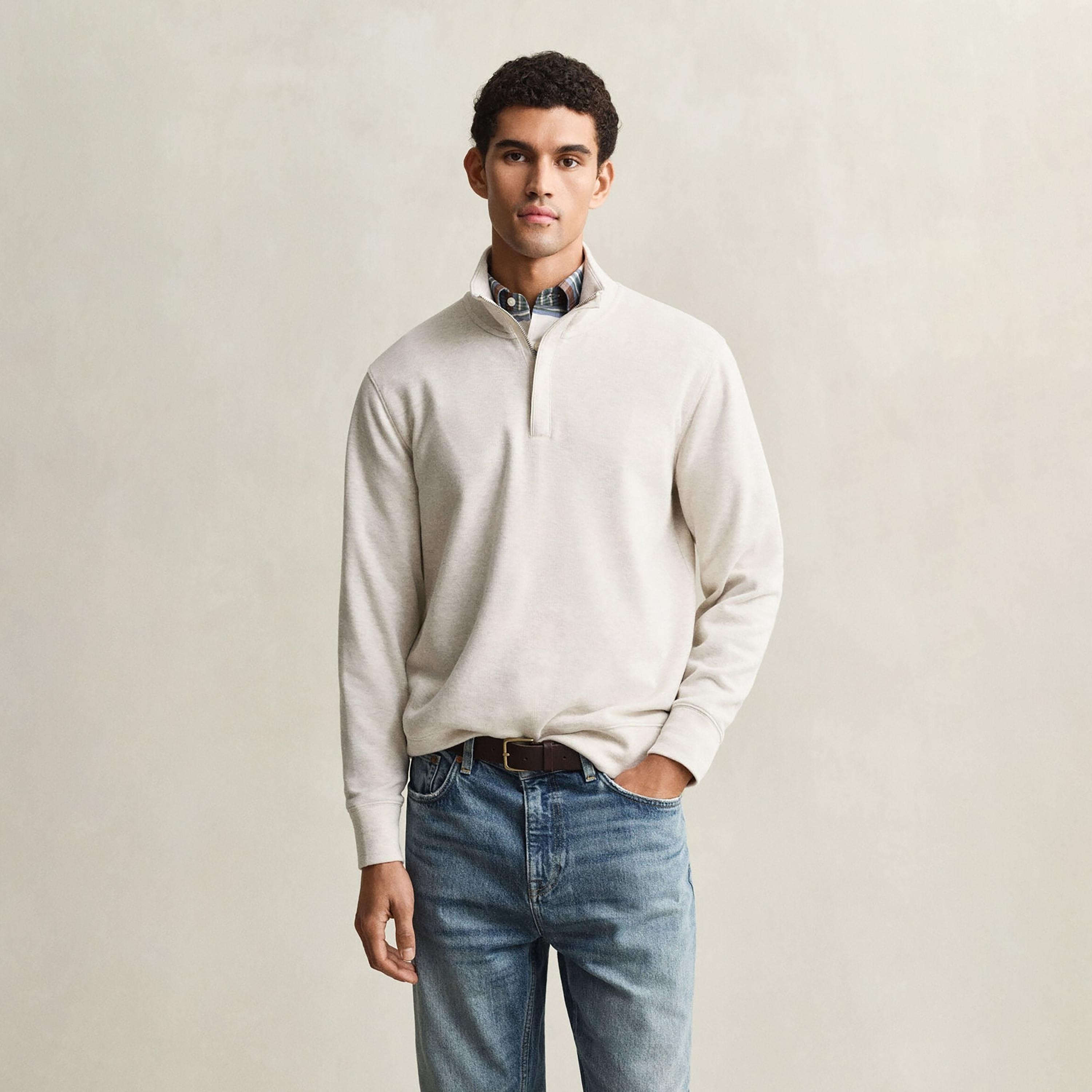 سويت شيرت رجالي سادة برقبة عالية وأكمام طويلة من جانت-men-winterwear-hoodiesandsweatshirts-image-1