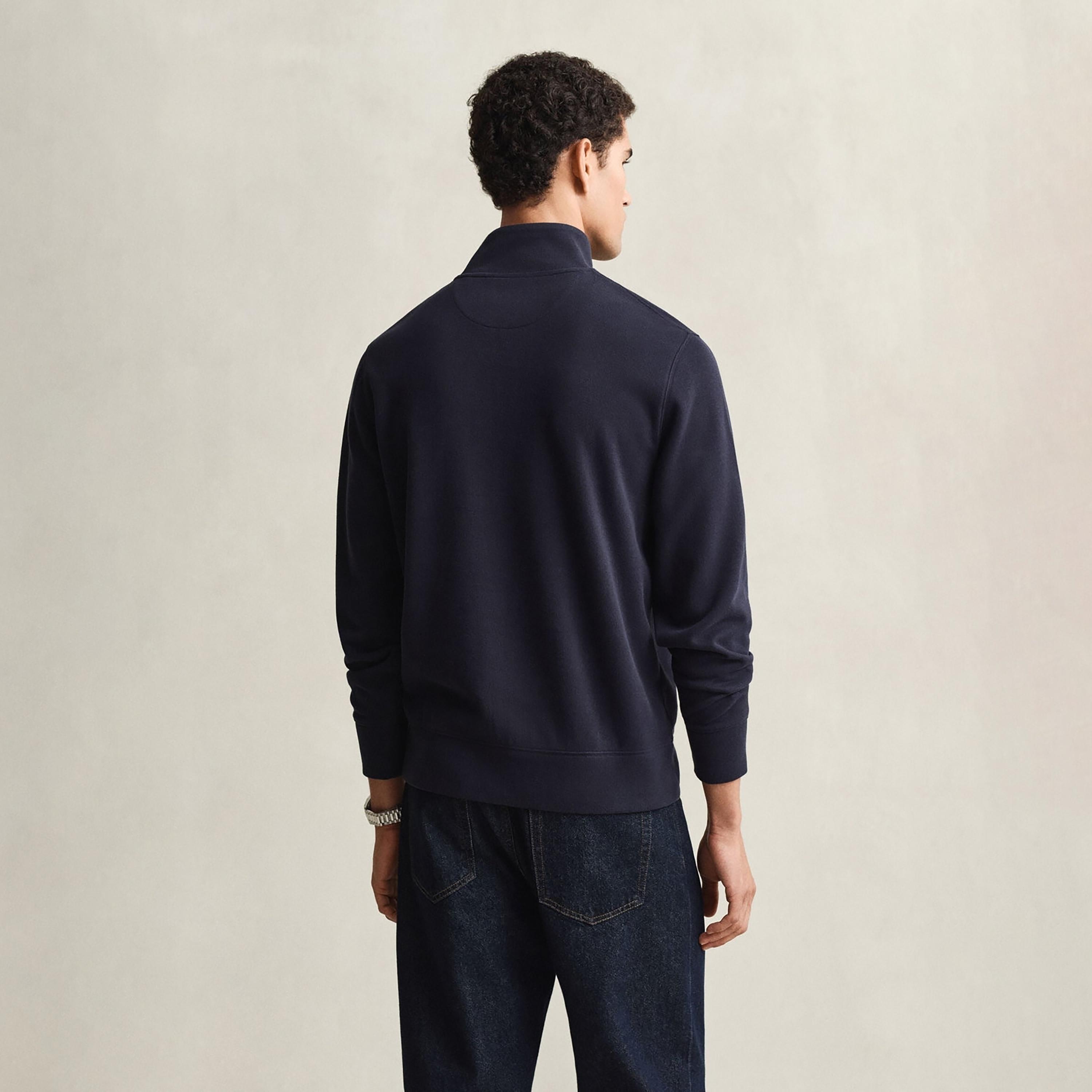 Gant Plain High Neck Long Sleeves Men's Sweatshirt-men-winterwear-hoodiesandsweatshirts-image-3