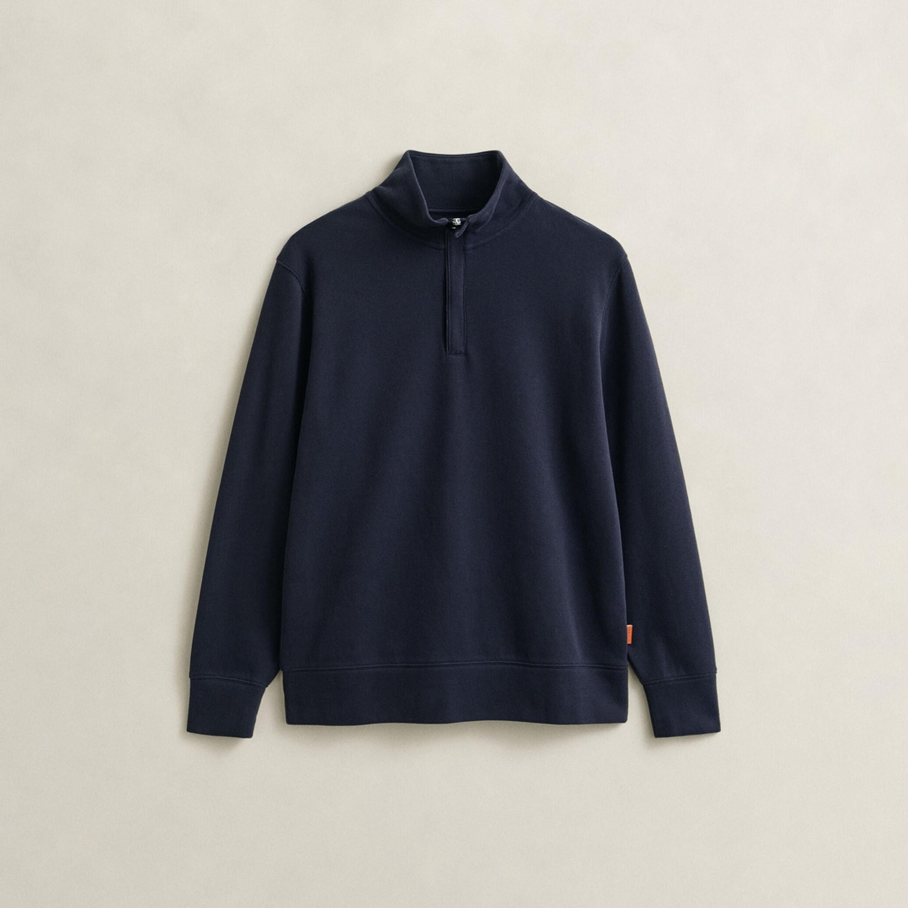 Gant Plain High Neck Long Sleeves Men's Sweatshirt-men-winterwear-hoodiesandsweatshirts-image-4