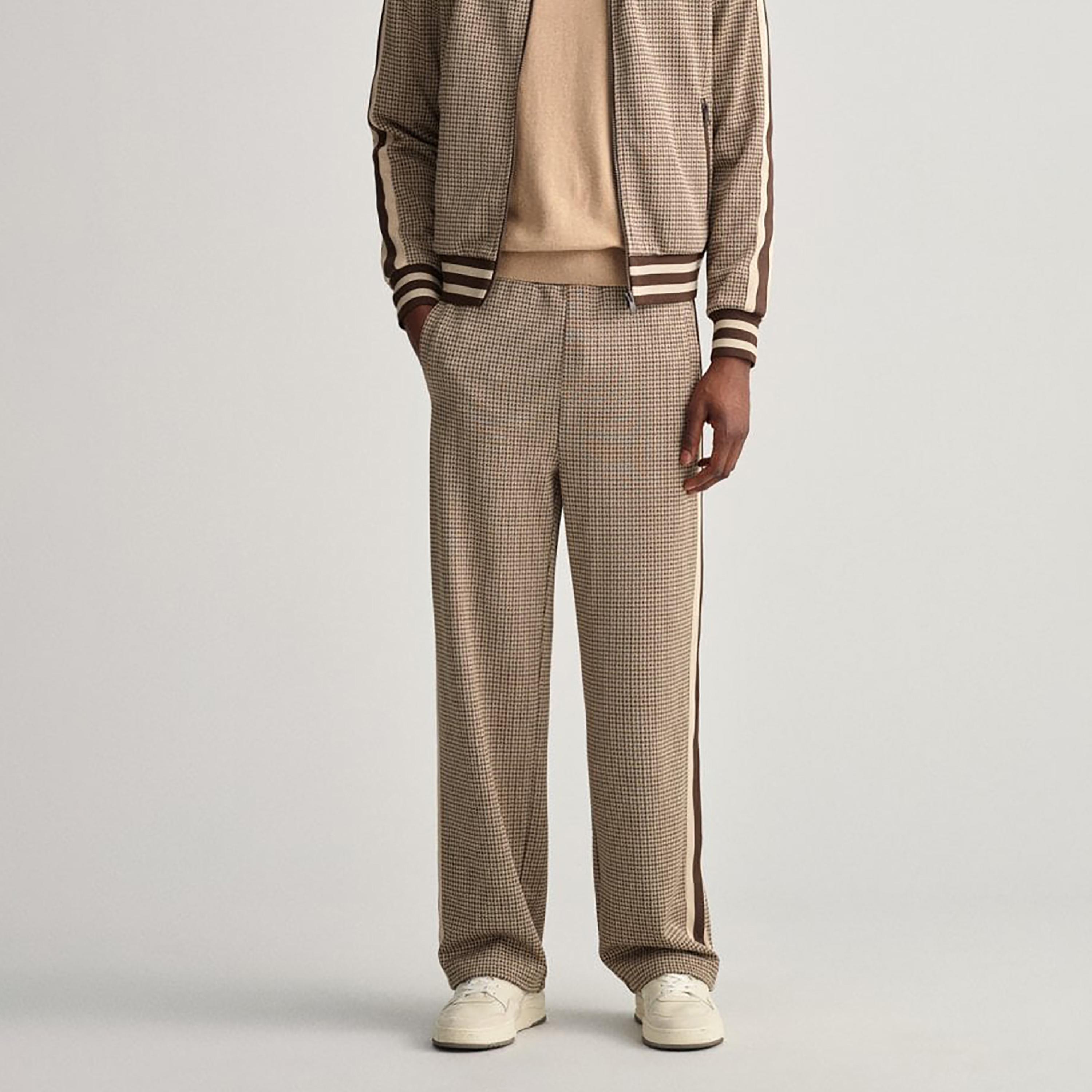Gant Houndstooth Checks Mid-Rise Drawstring Trackpants-men-clothing-bottoms-trousersandchinos-trousers-image-1