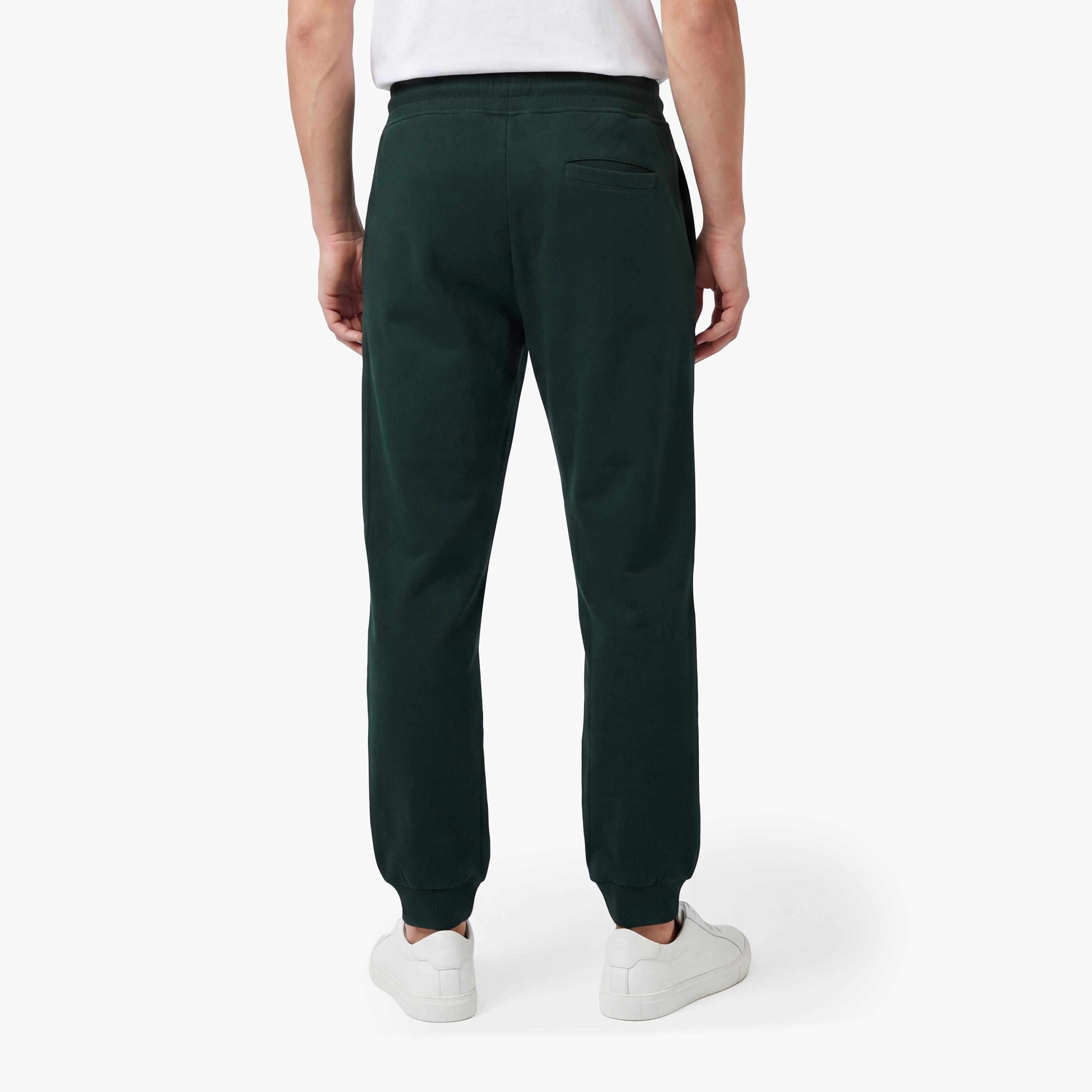 بنطال رياضي (جوغر) رجالي سادة بخصر متوسط الارتفاع ورباط قابل للتعديل من غانت-men-clothing-bottoms-joggers-image-4