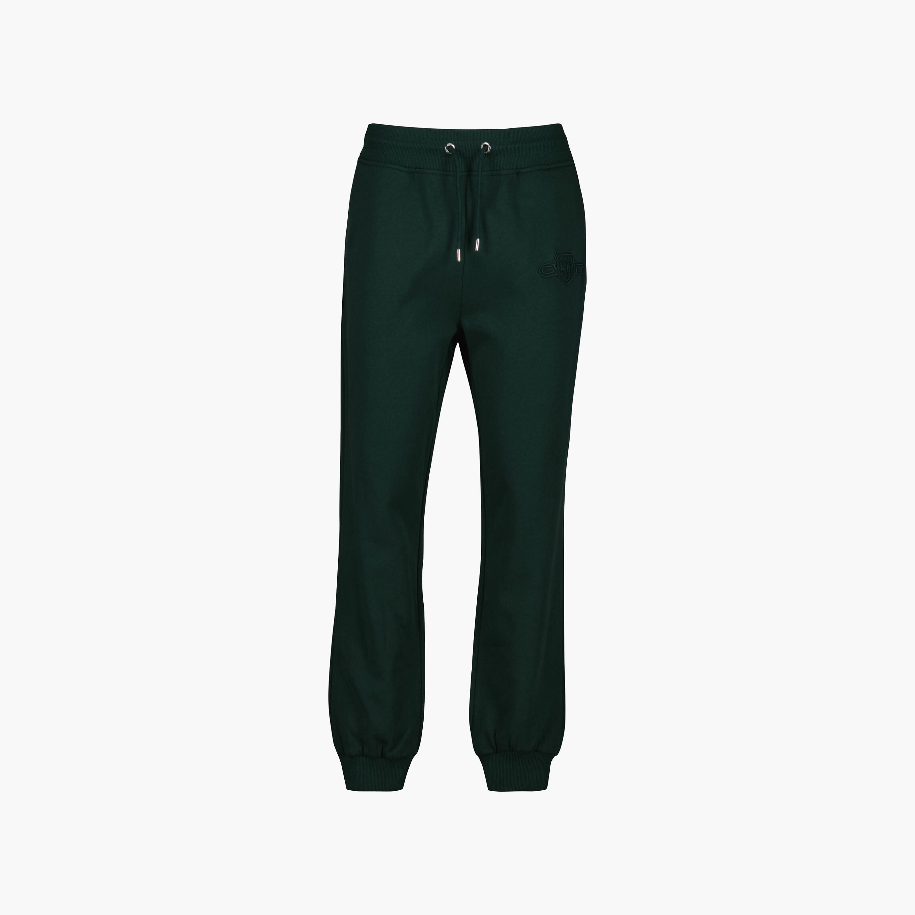 بنطال رياضي (جوغر) رجالي سادة بخصر متوسط الارتفاع ورباط قابل للتعديل من غانت-men-clothing-bottoms-joggers-image-6