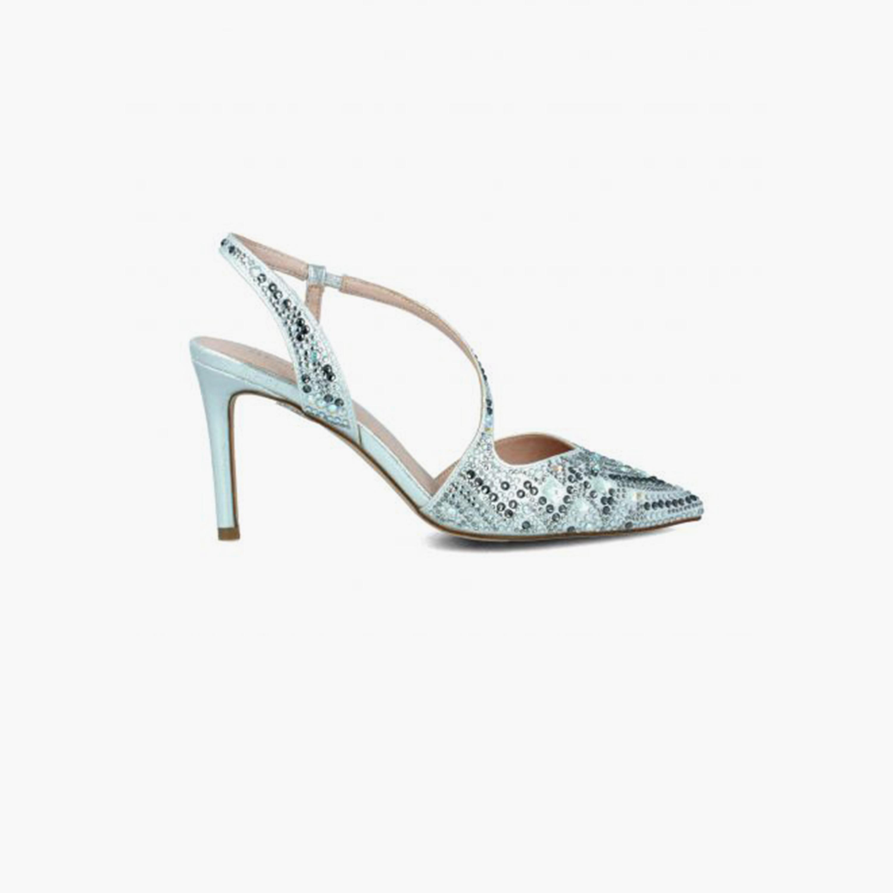Menbur Women's Metallic Pumps with Embellishment | 20820-women-shoes-heels-image-1