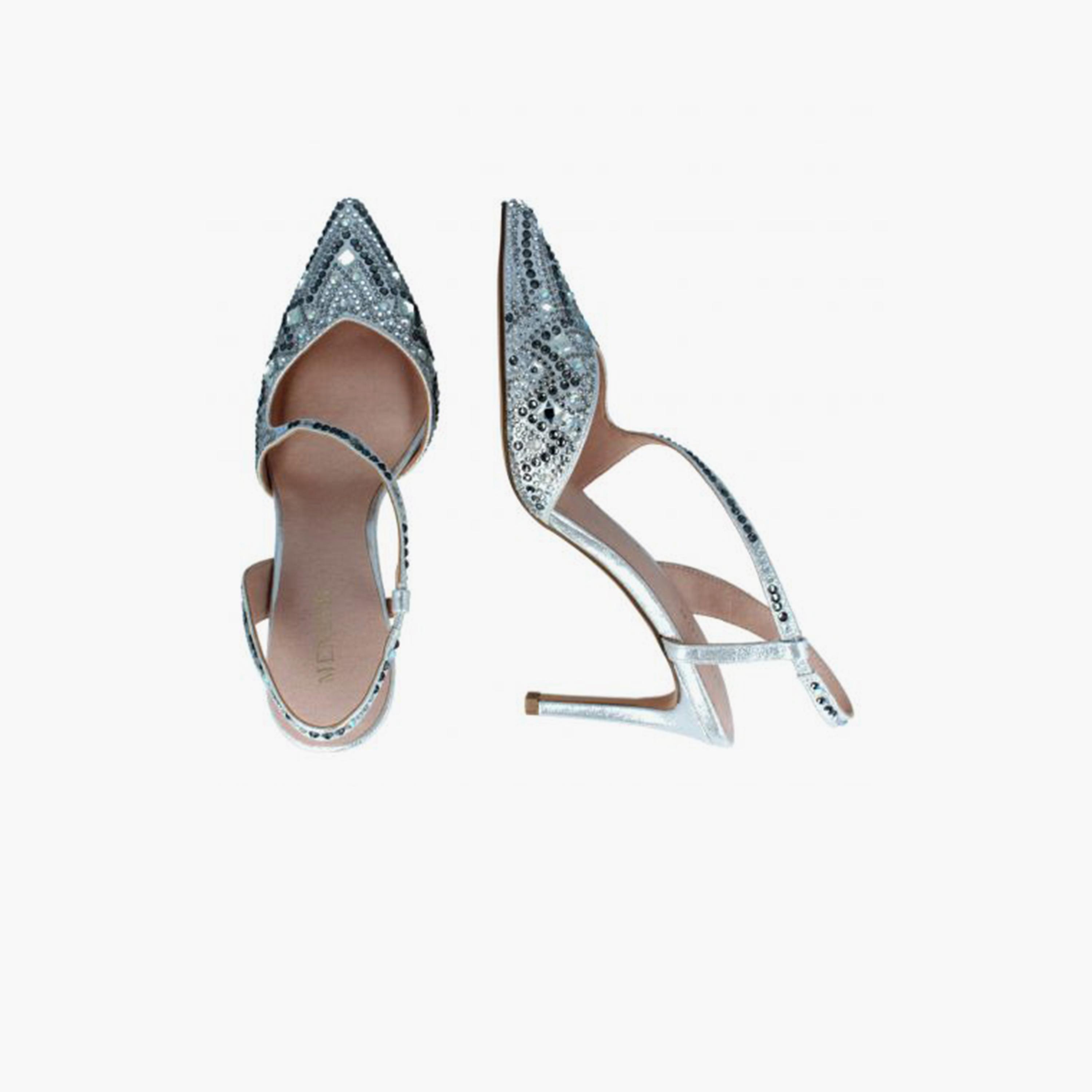 Menbur Women's Metallic Pumps with Embellishment | 20820-women-shoes-heels-image-4