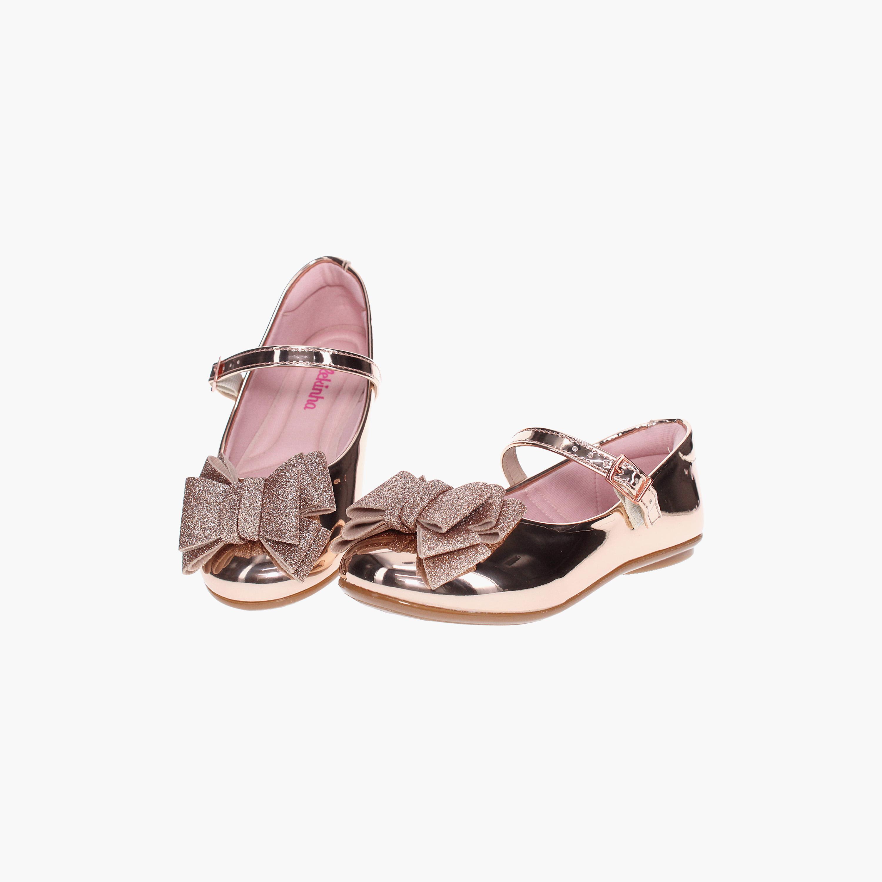 ماري جين من موليكينها للاطفال ذو ميتاليك مع مزين فيونكة مزخرفة | 2083-1122-11808-girls-shoes-ballerinas-image-4