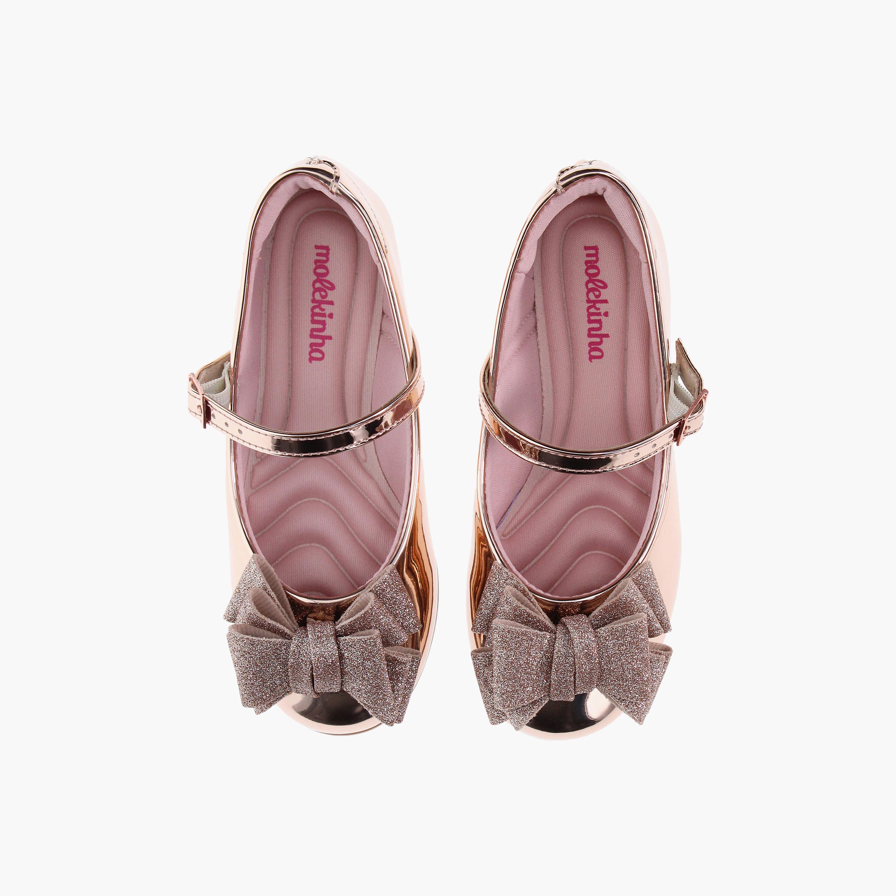 ماري جين من موليكينها للاطفال ذو ميتاليك مع مزين فيونكة مزخرفة | 2083-1122-11808-girls-shoes-ballerinas-image-5