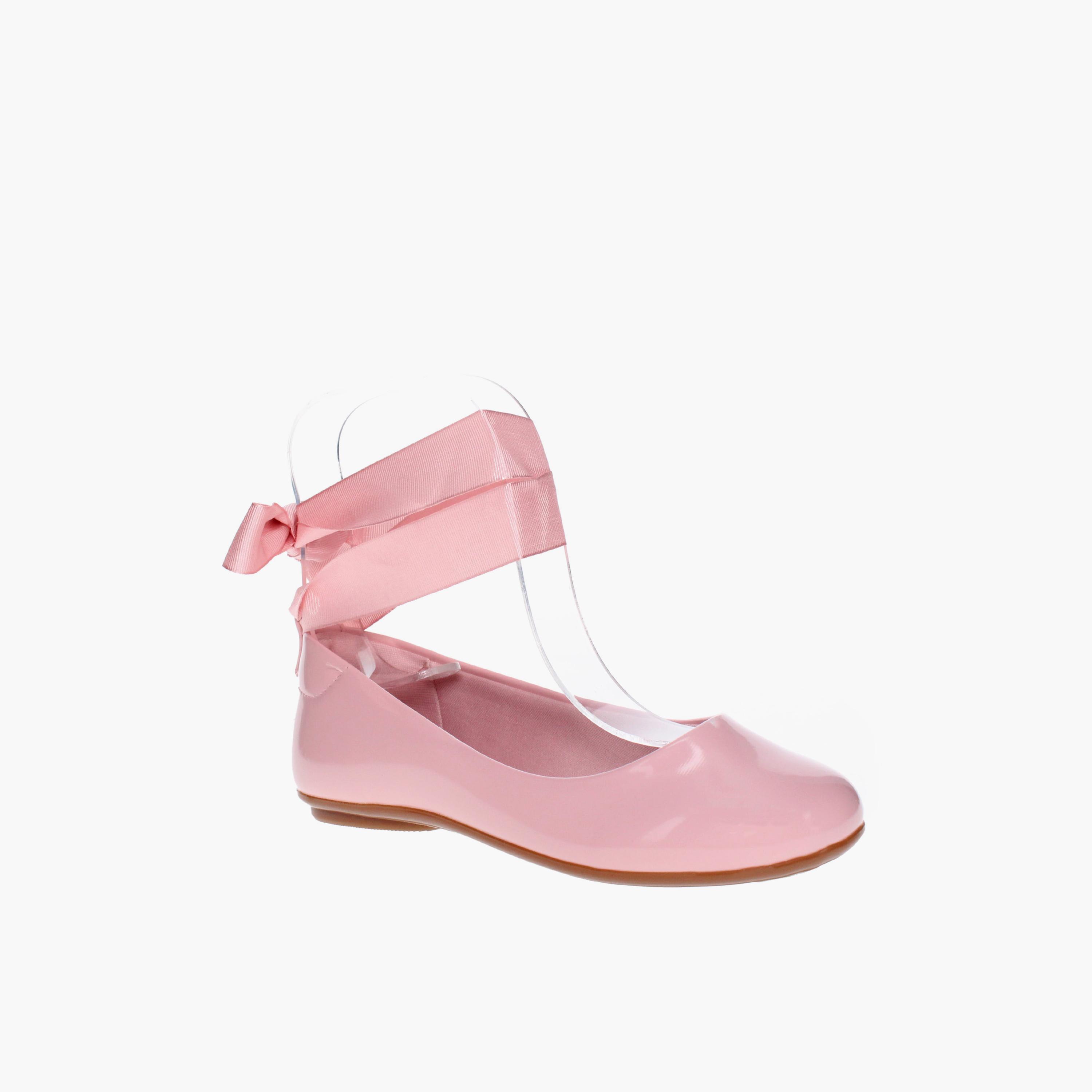 موليكنها - حذاء بالرينا إيكر1 برباط للبنات | 2083-1130-16563-78276-girls-shoes-ballerinas-image-1