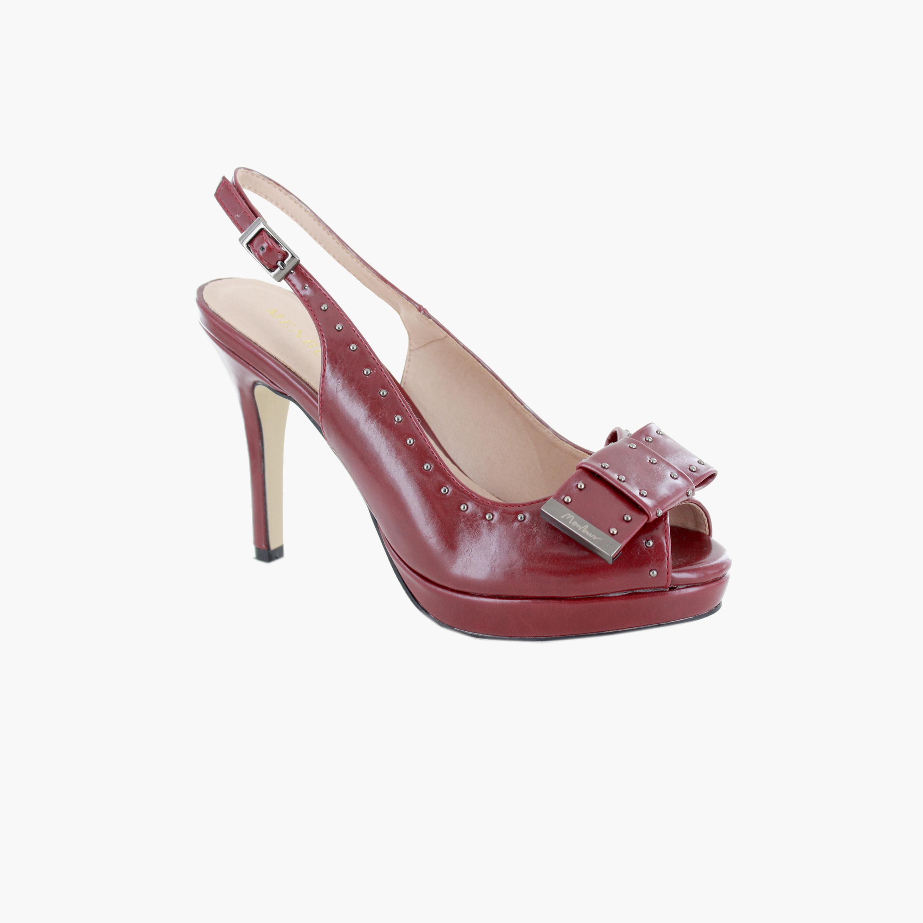 Menbur Women's Stiletto Heels with Bow | 20894-women-shoes-heels-image-1