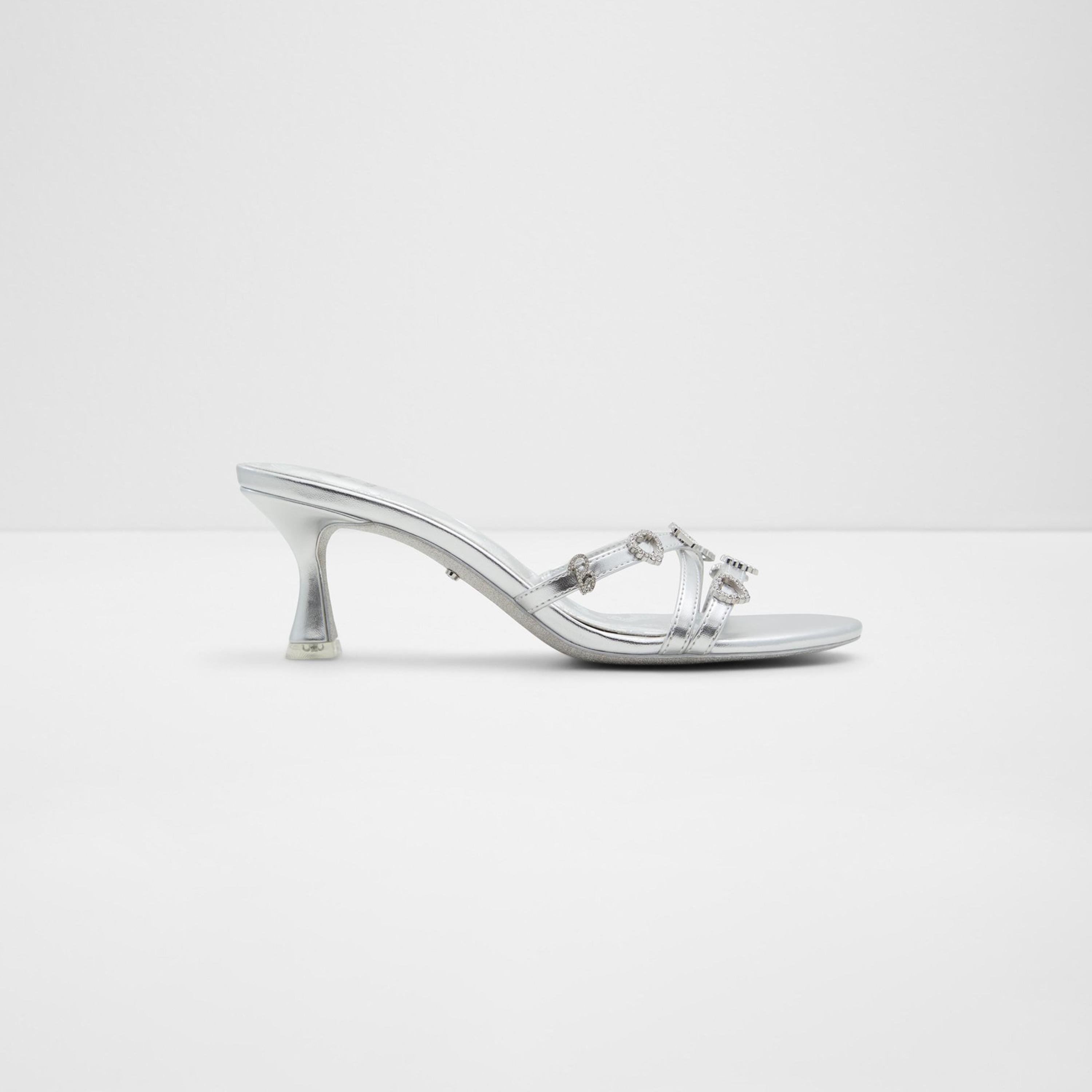 Aldo Barbiemule Women's Metallic Slide Sandals with Embellished Detail | 20BARBIEMULE-women-shoes-heels-image-2