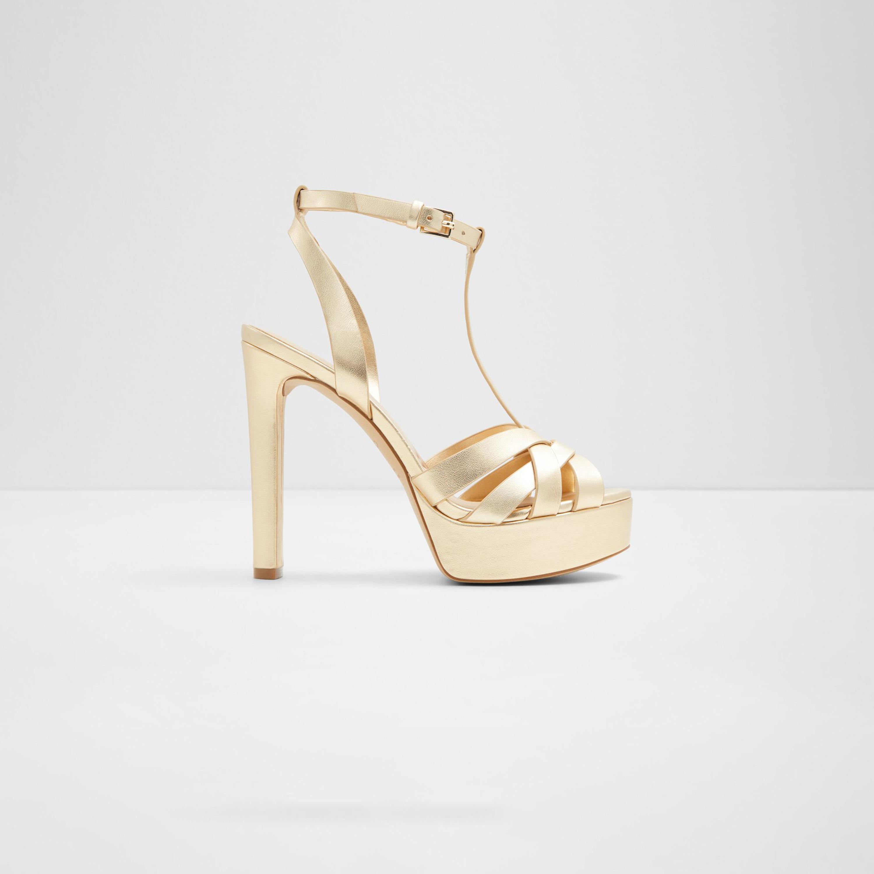 Aldo Borneolaan Women's Metallic Platform Heels with Buckle Strap | 20BORNEOLAAN-women-shoes-heels-image-2