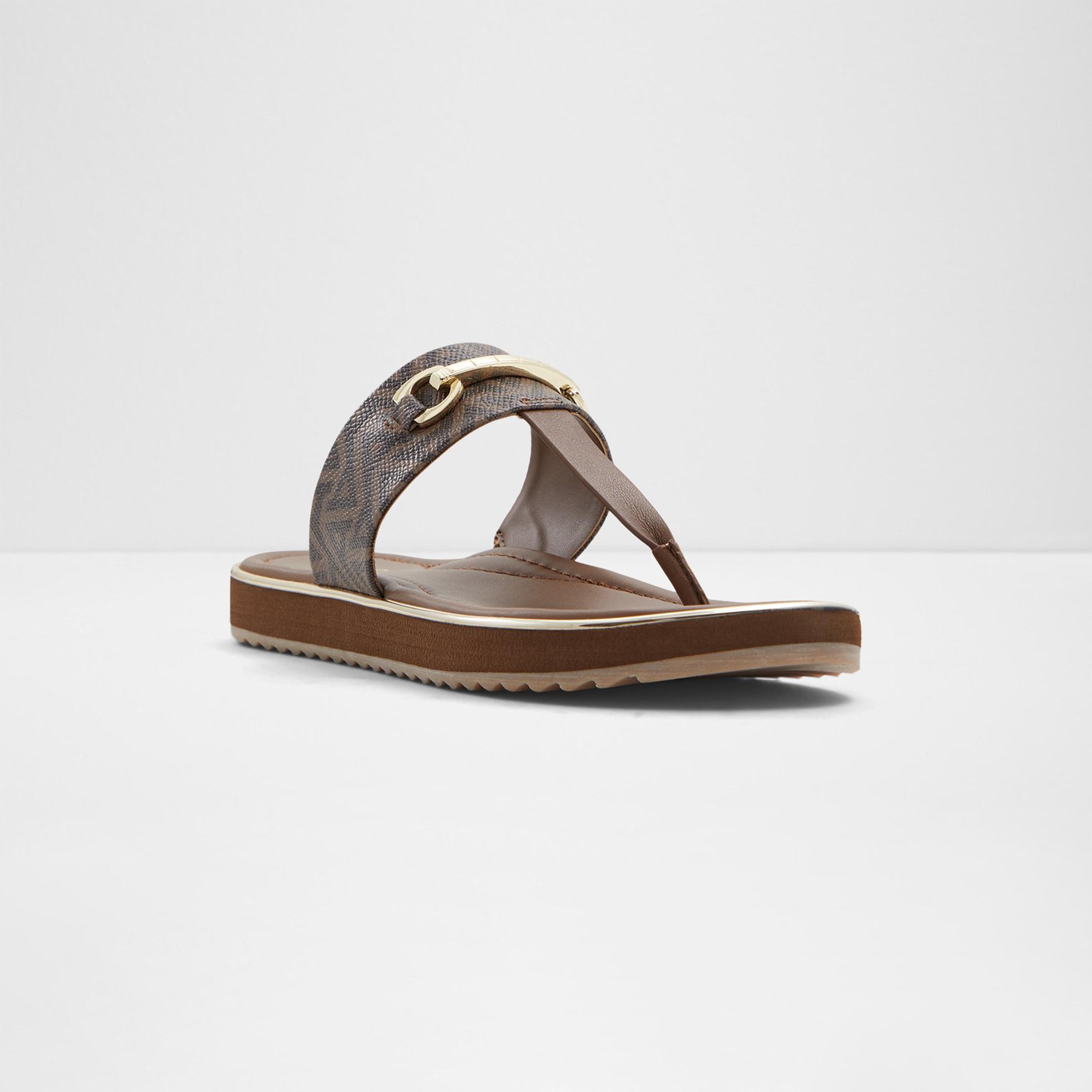 Aldo Deverena Women's Geometric Slip On Thong Sandals with Decorative Vamp | 20DEVERENA-women-shoes-sandals-flats-image-1