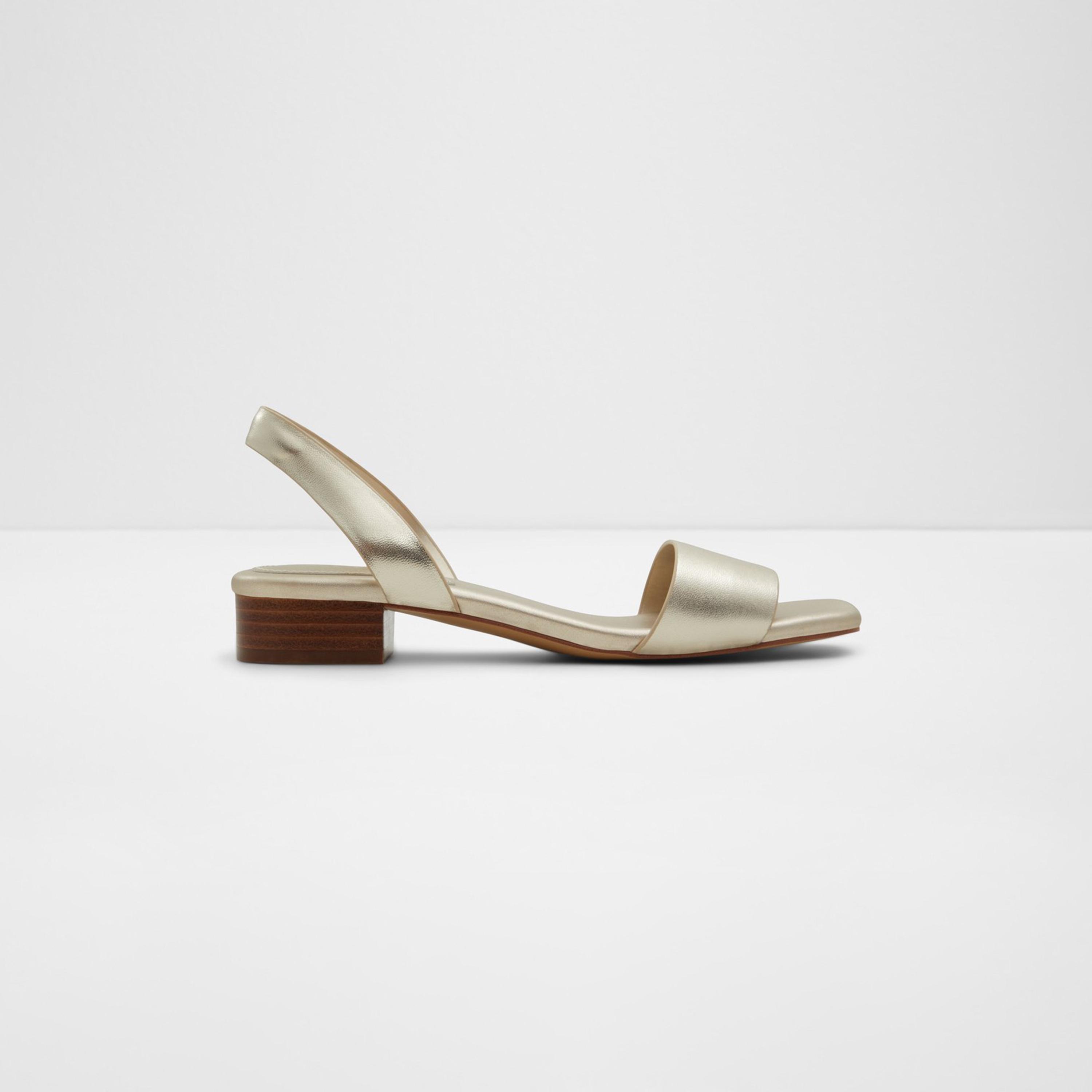 الدو- حذاء دورينا بكعب مربع لون معدني وحزام للنساء | 20DORENNA-women-shoes-heels-image-12