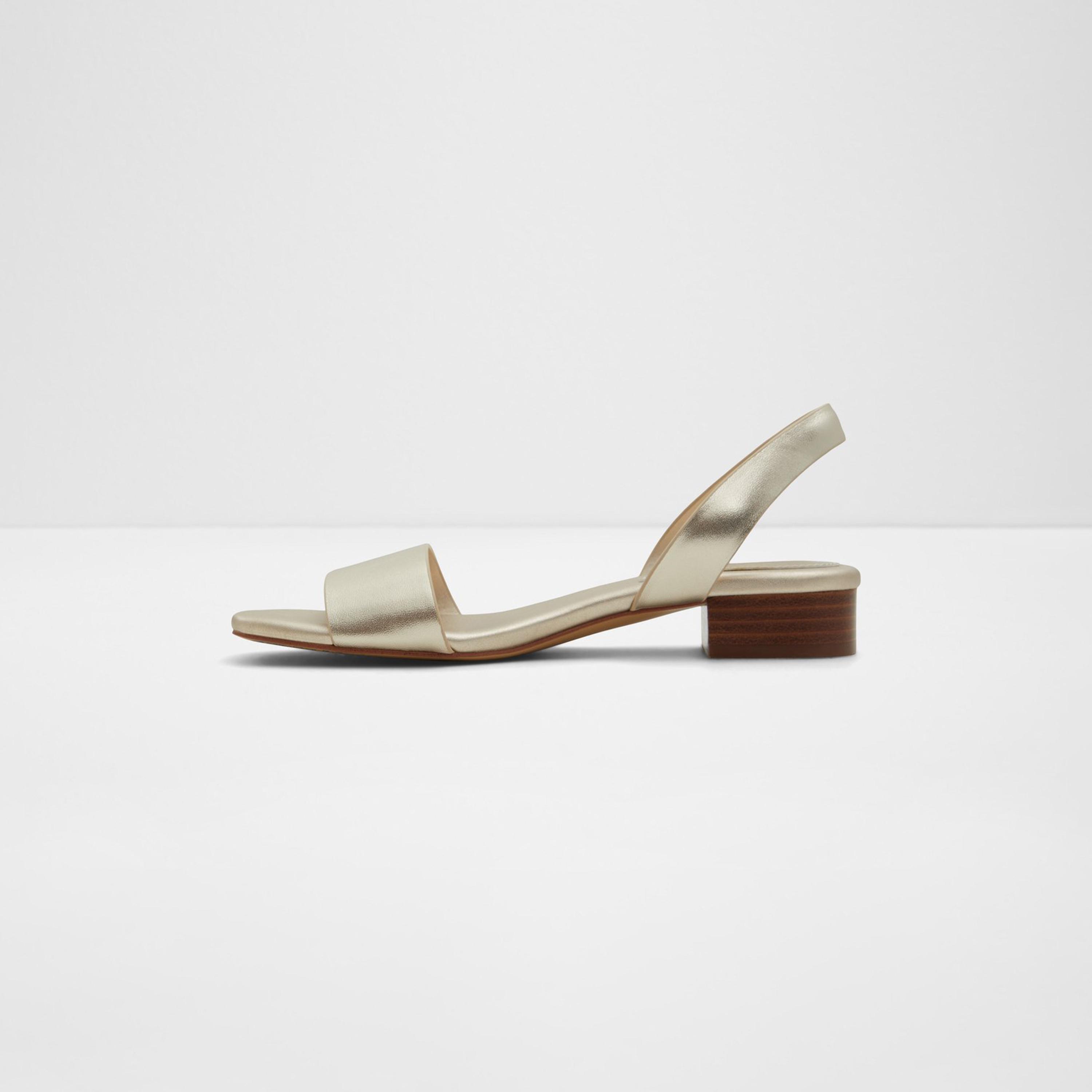الدو- حذاء دورينا بكعب مربع لون معدني وحزام للنساء | 20DORENNA-women-shoes-heels-image-13