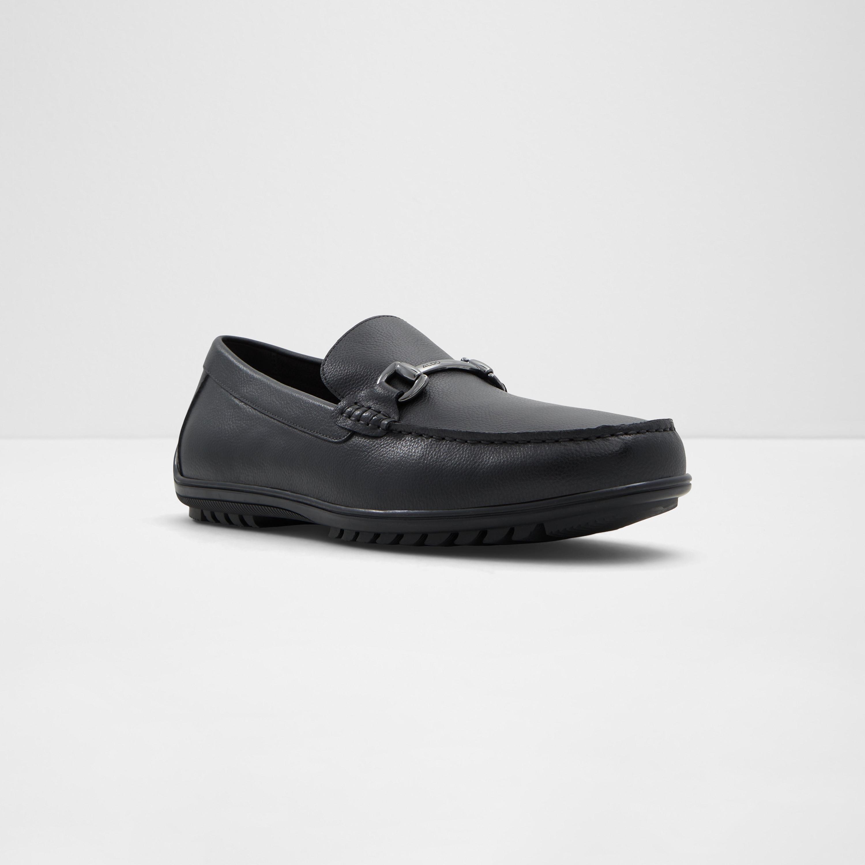 Aldo Evoke Men's Round Toe Horsebit Loafers with Buckle Detailing-men-shoes-loafersandmoccasins-image-1