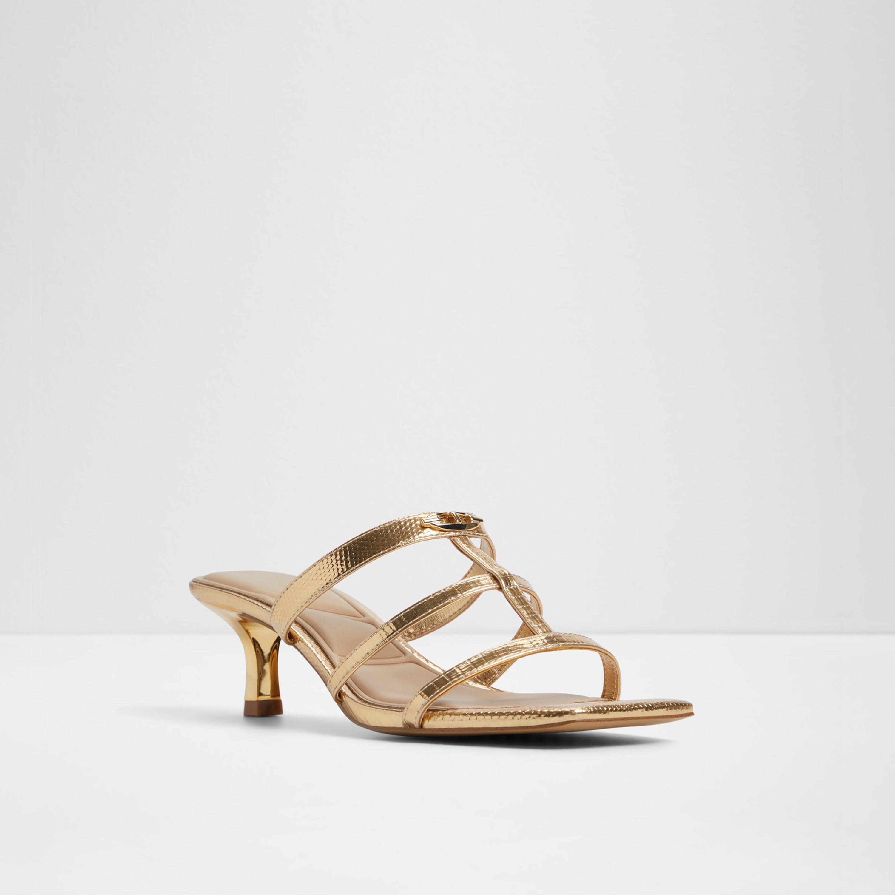 ألدو- حذاء كعب صغير غولدن غلو سهل الارتداء للنساء  | 20GOLDENGLOW-women-shoes-heels-image-1