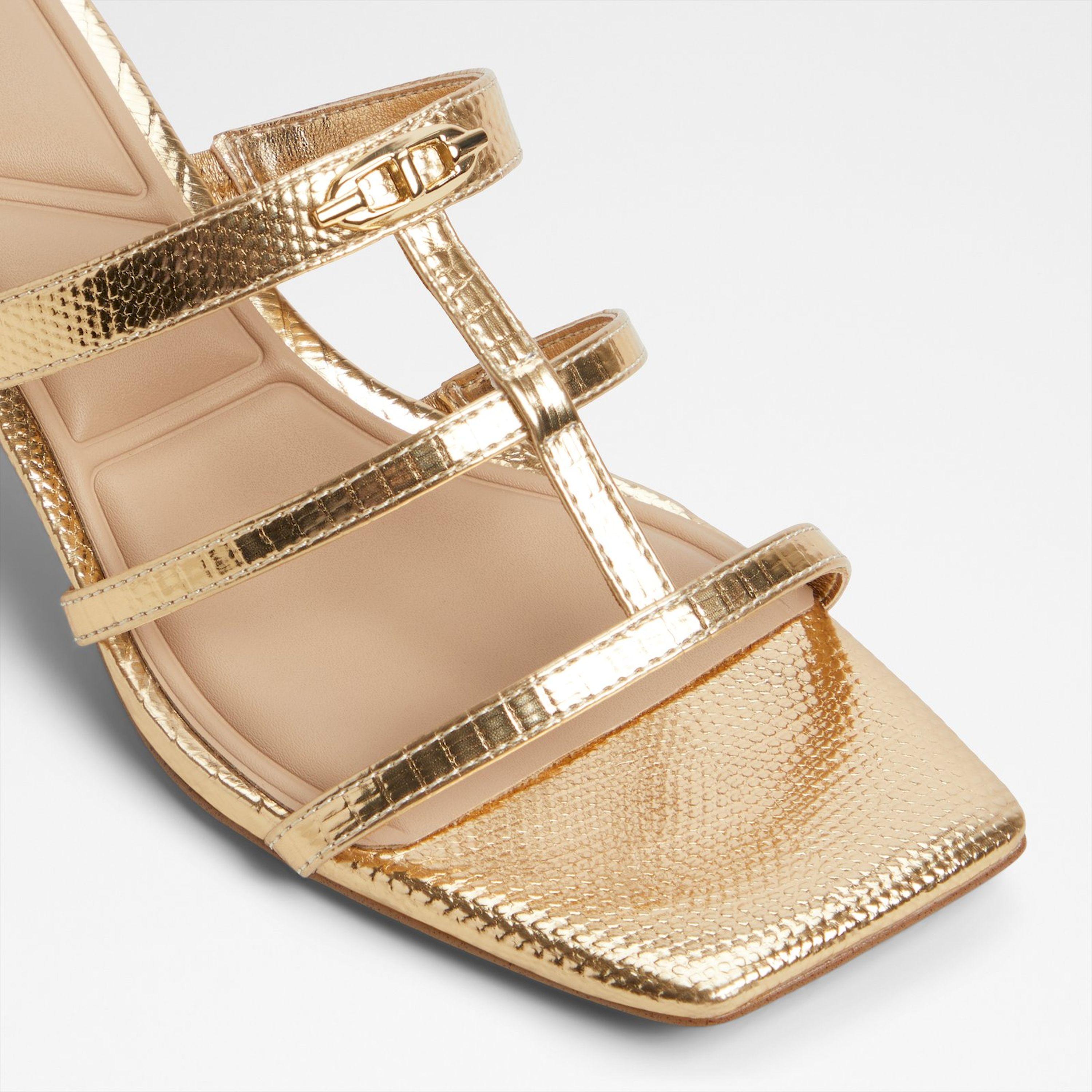 ألدو- حذاء كعب صغير غولدن غلو سهل الارتداء للنساء  | 20GOLDENGLOW-women-shoes-heels-image-2