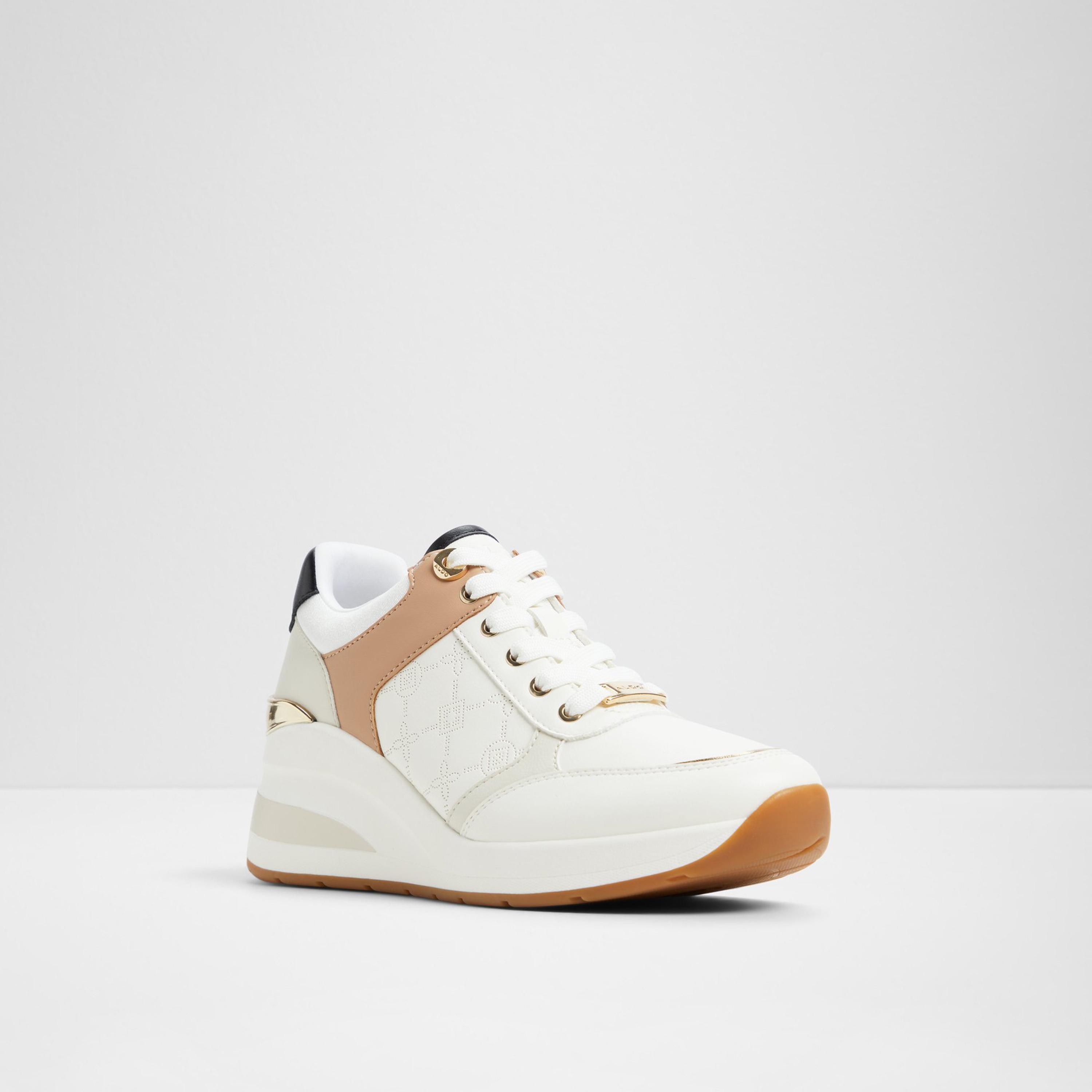 Aldo Iconistep Women's Quilted Lace-Up Low Ankle Sneakers with Decorative Vamp | 20ICONISTEP-women-shoes-sneakers-image-1