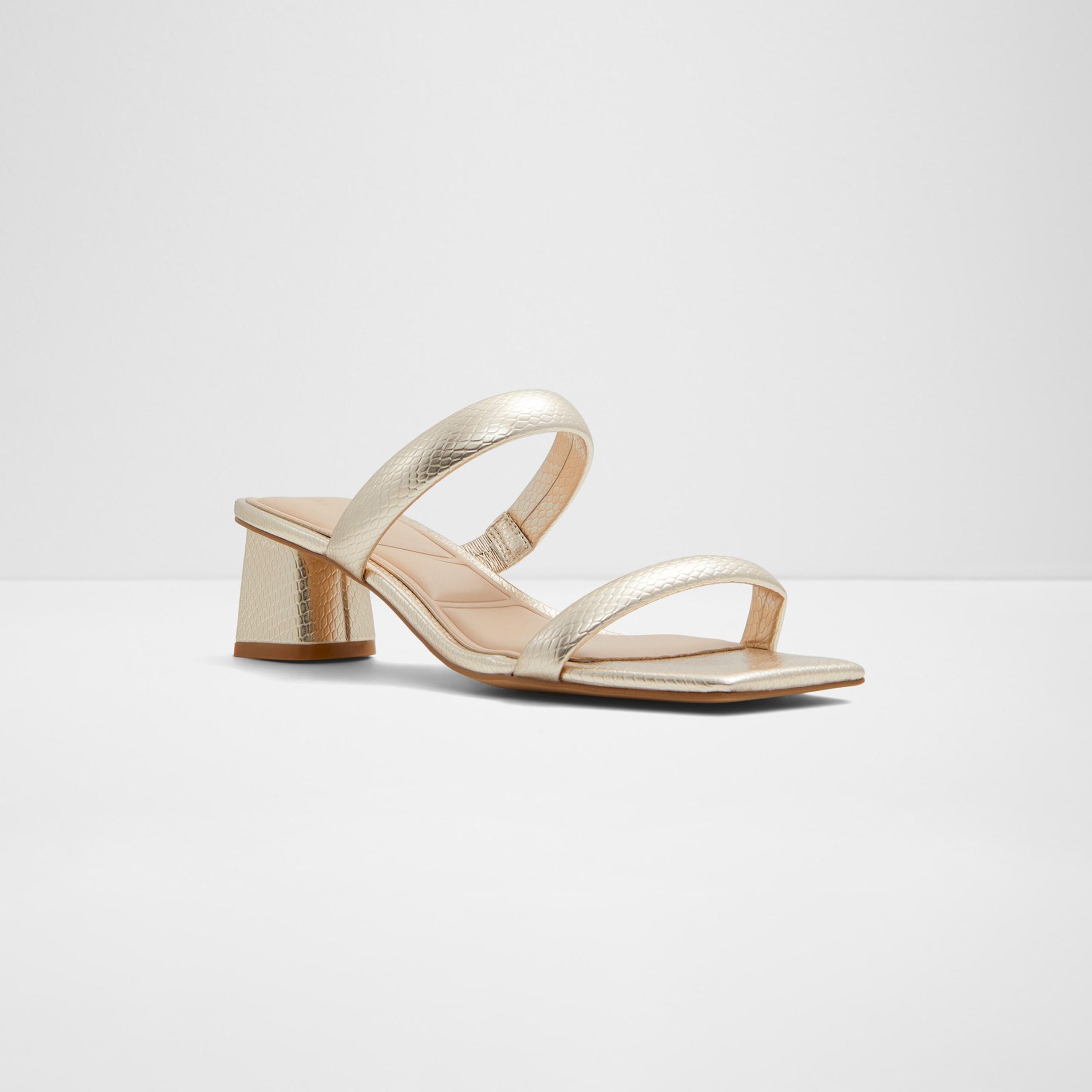 ألدو- حذاء ماندي نقشة زواحف كعب مربع بحزام للنساء | 20MANDI-women-shoes-heels-image-1