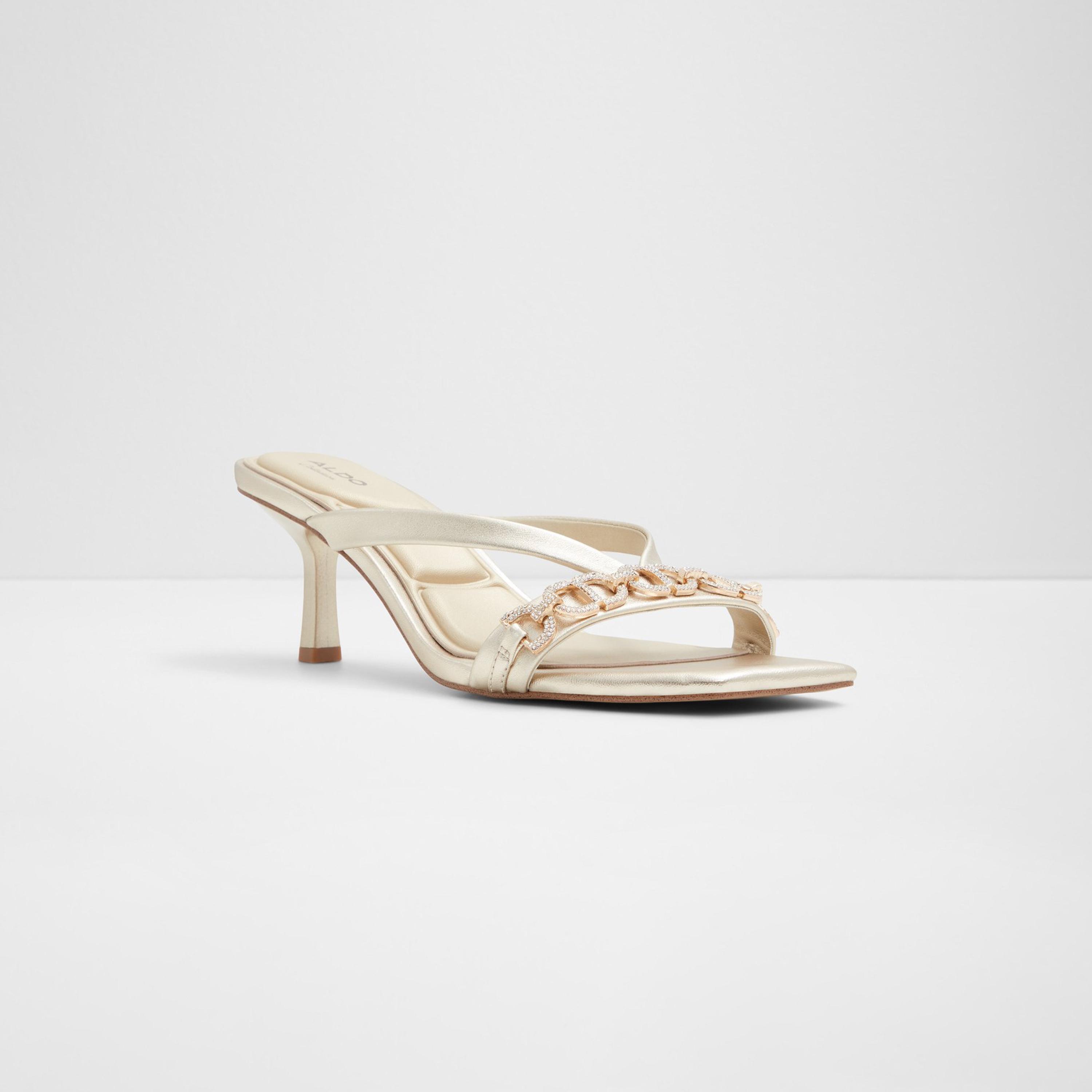 الدو- حذاء مارسلين بكعب منخفض ومقدمة مزخرفة لون معدني للنساء | 20MARCELLINE-women-shoes-heels-image-1