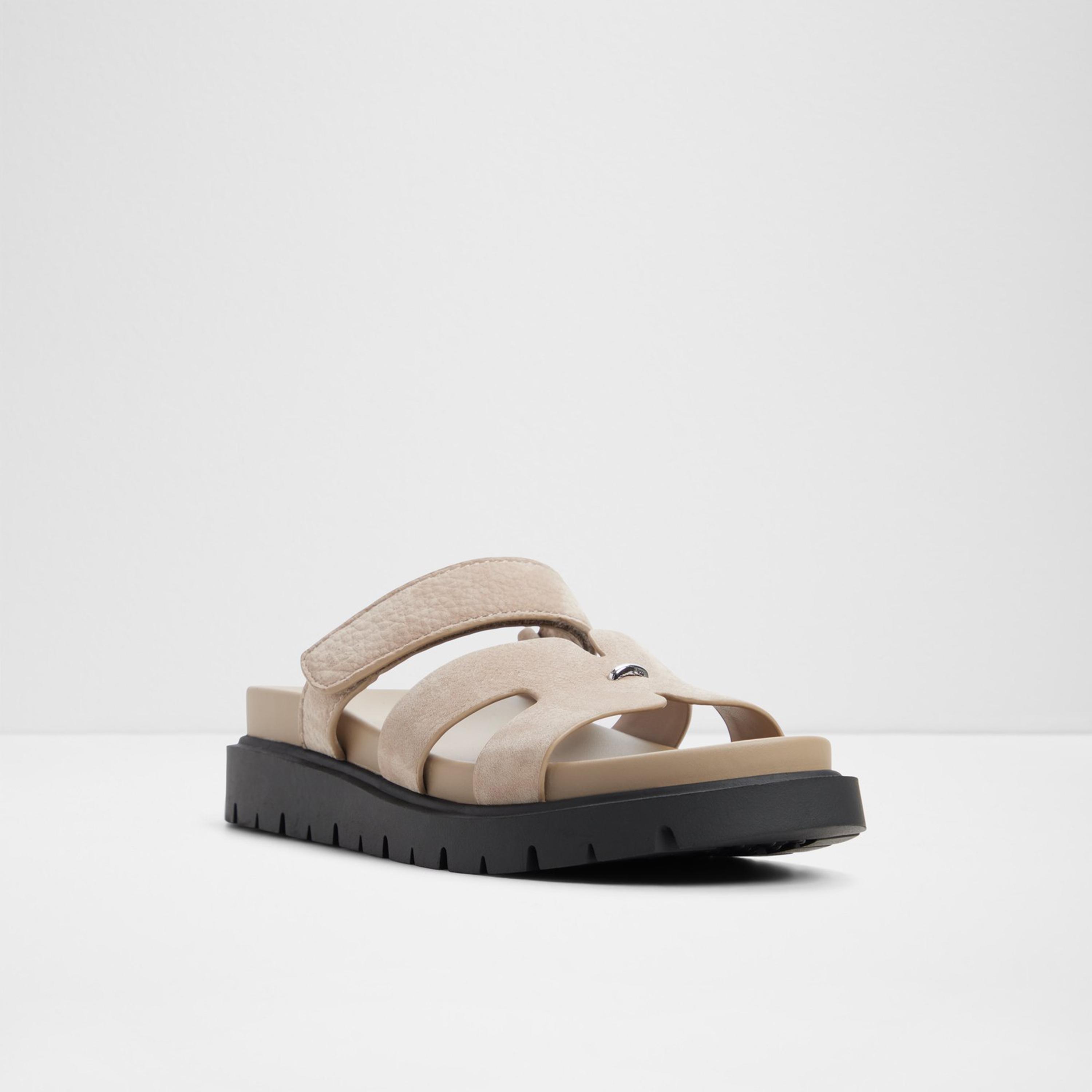 الدو - صندل ماريز نسائي سهل الارتداء بنعل سميك وحزام | 20MARYS-women-shoes-sandals-flats-image-1