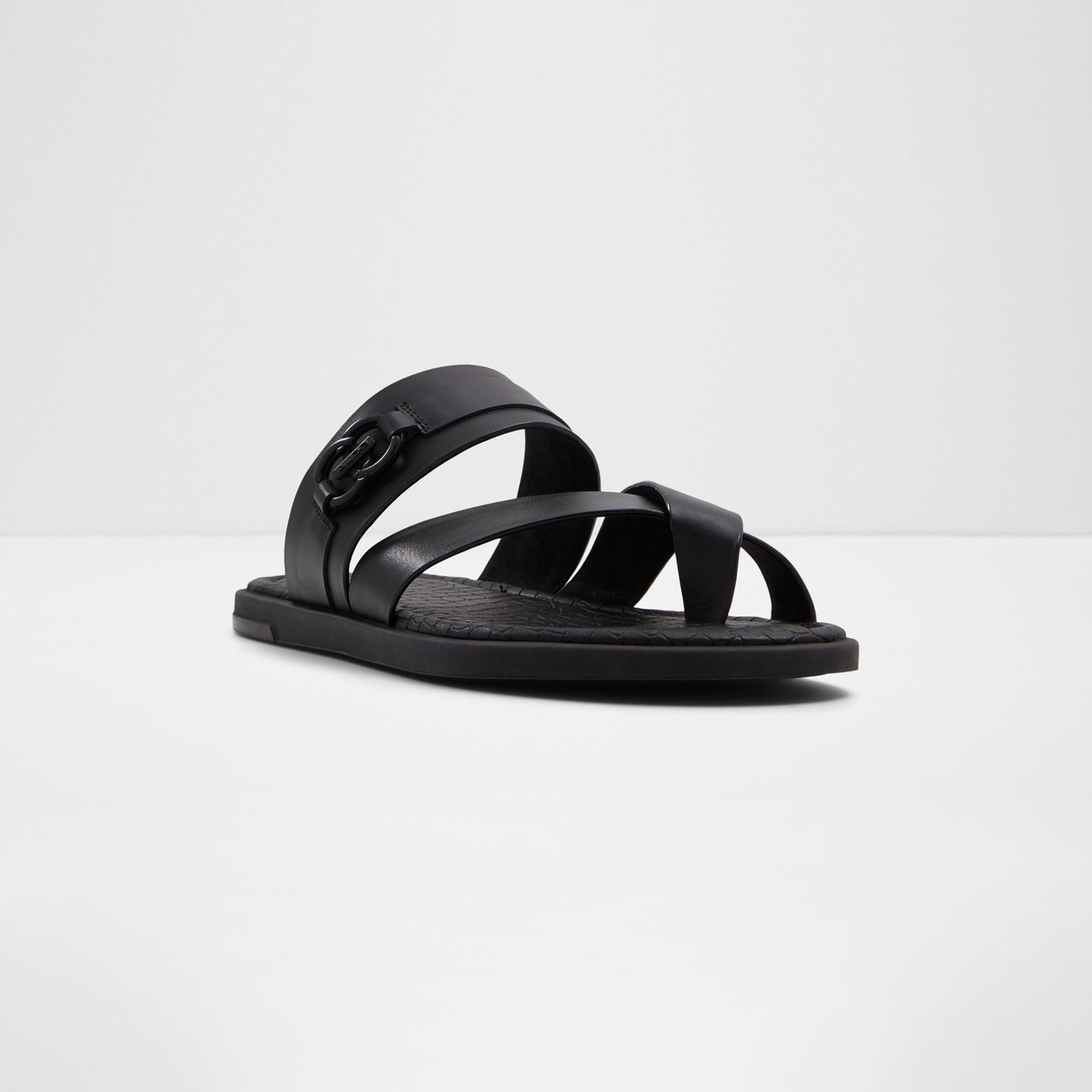 الدو- صندل بحزام متقاطع ومقدمة مزخرفة للرجال | 20SURFSIDE-men-shoes-sandals-image-1