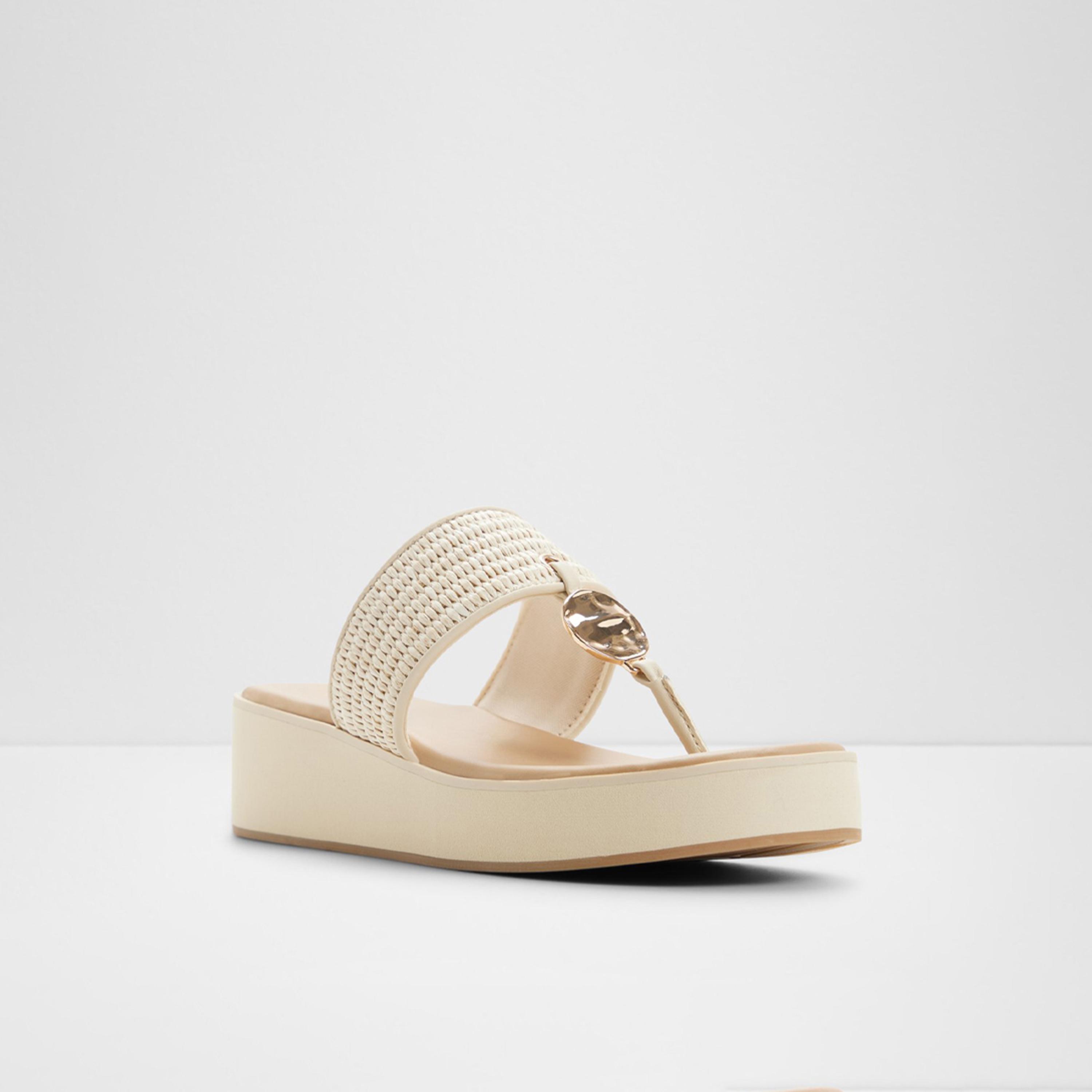 Aldo Women's Slip-On TRENALA Wedge Thong Sandals | 20TRENALA-women-shoes-sandals-heeled-image-1