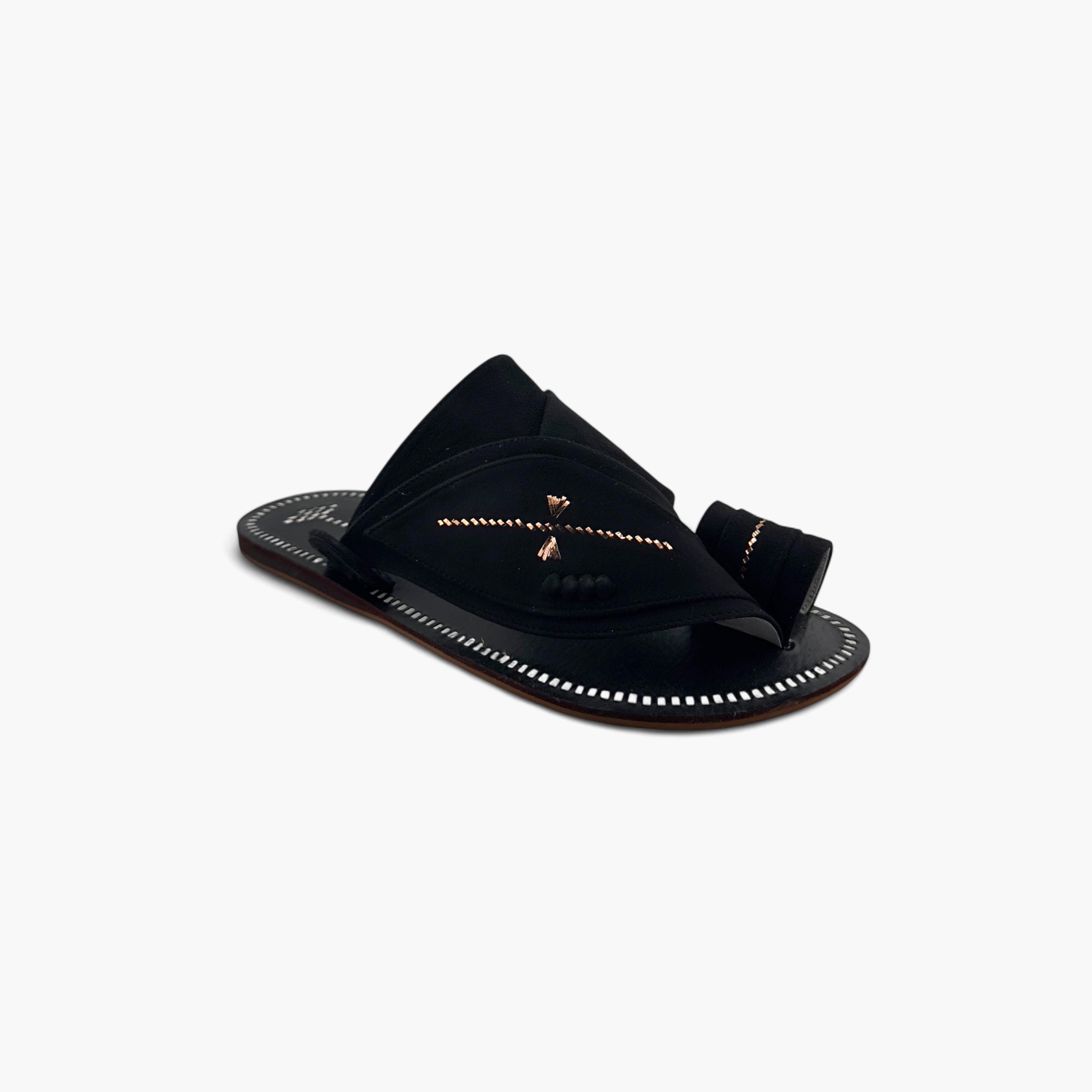 Al Fanoos Men's Slip-On Heritage Handmade Arabic Sandals | 21001-men-shoes-sandals-image-2