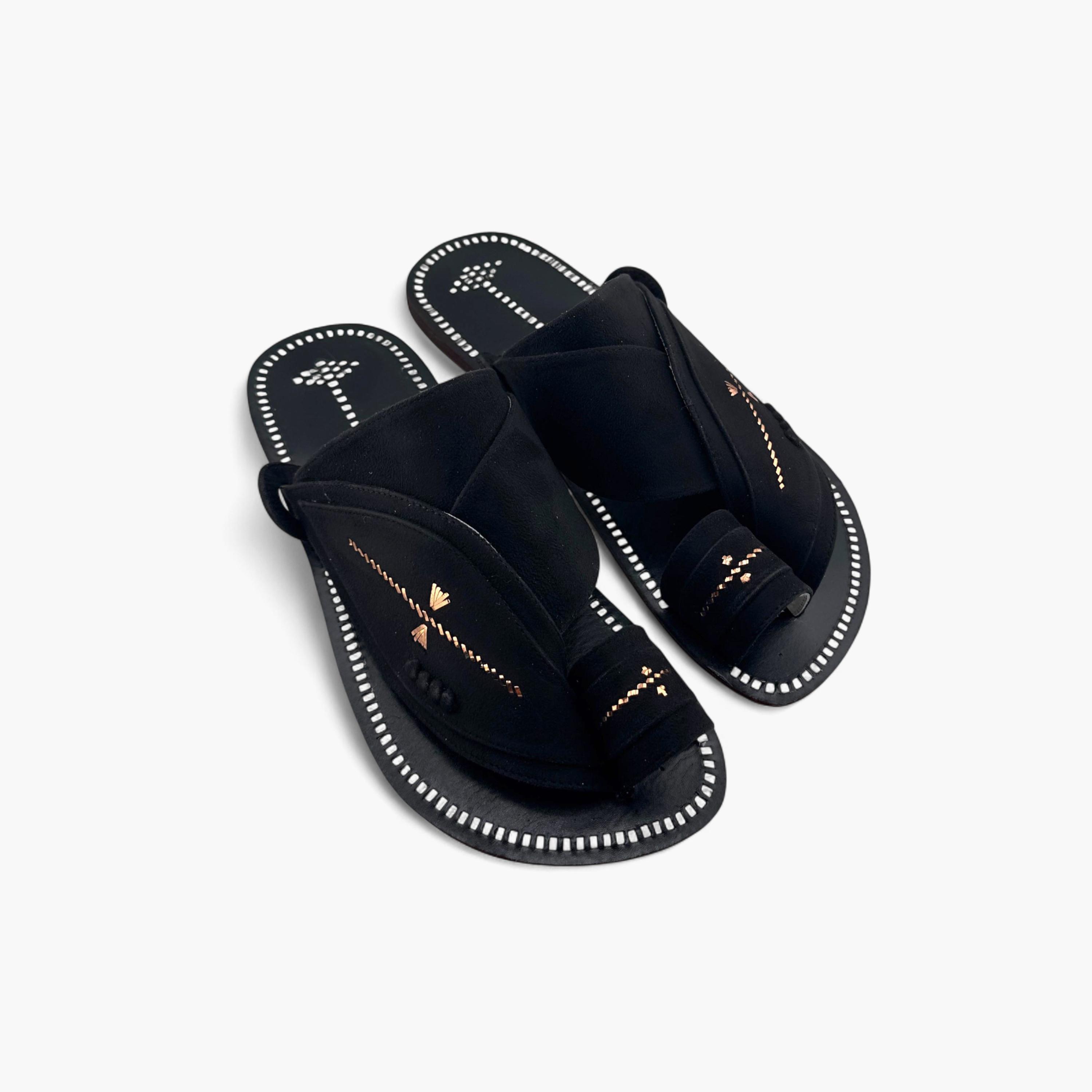 Al Fanoos Men's Slip-On Heritage Handmade Arabic Sandals | 21001-men-shoes-sandals-image-4