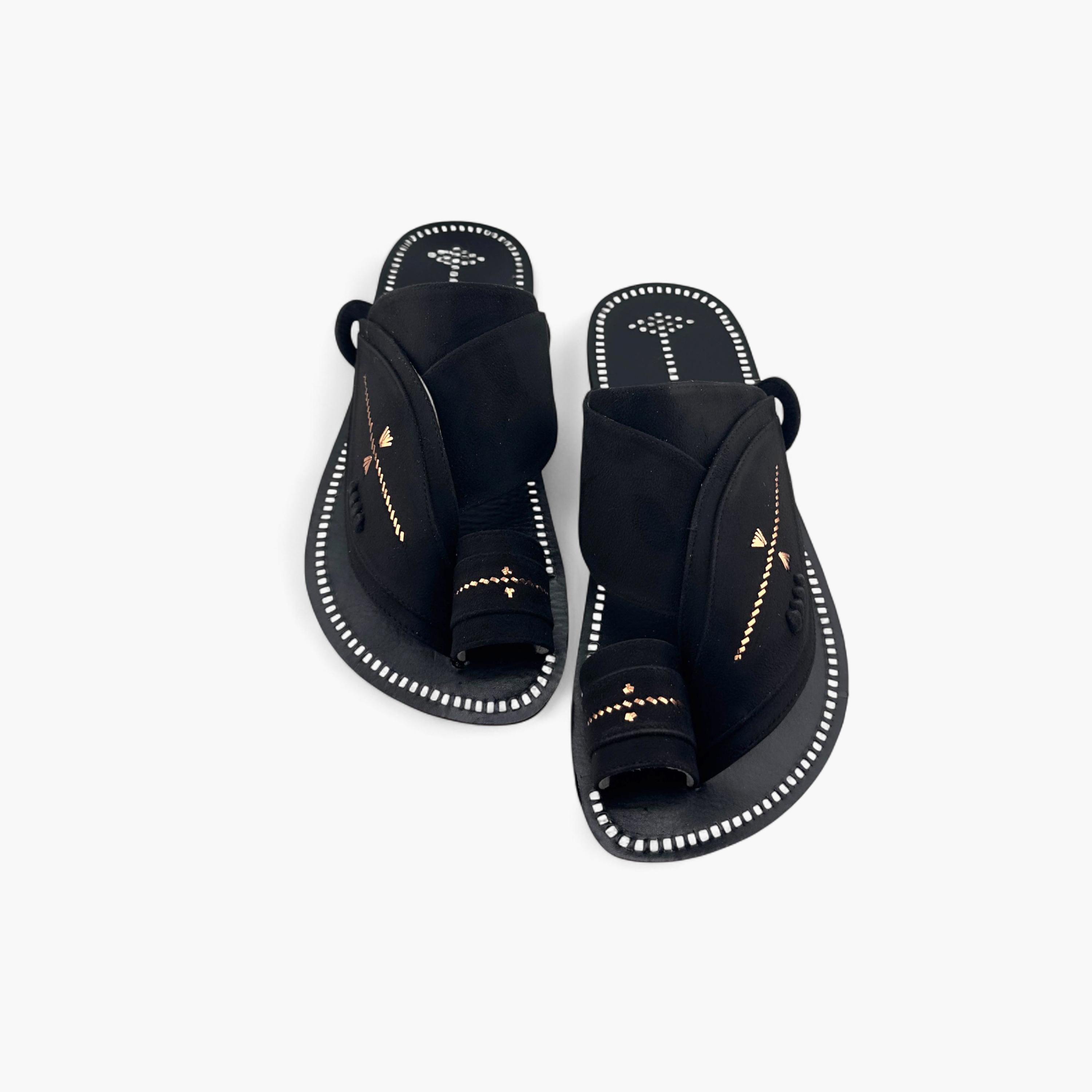 Al Fanoos Men's Slip-On Heritage Handmade Arabic Sandals | 21001-men-shoes-sandals-image-5